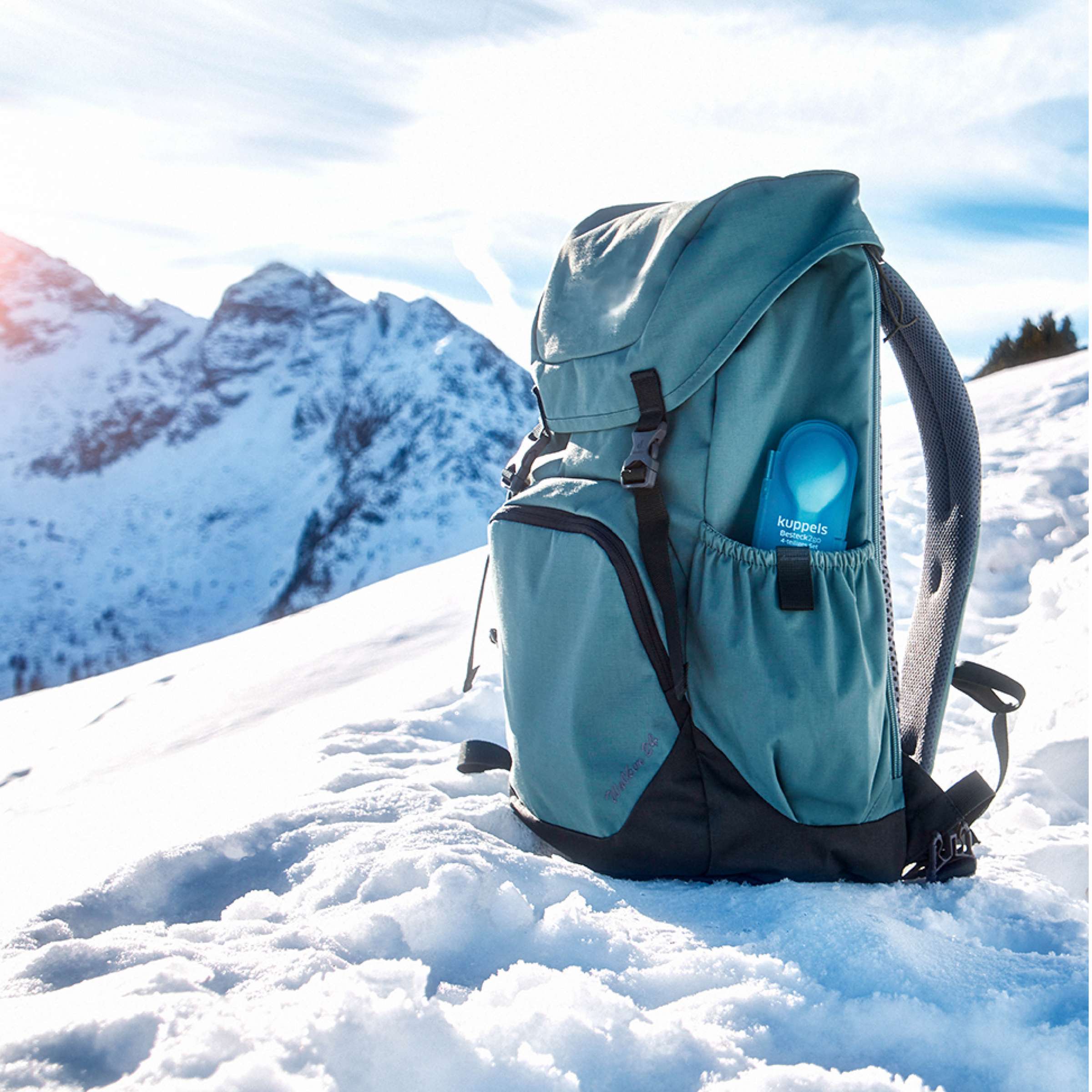 2GO Bestekset 4-delig mint gematteerd