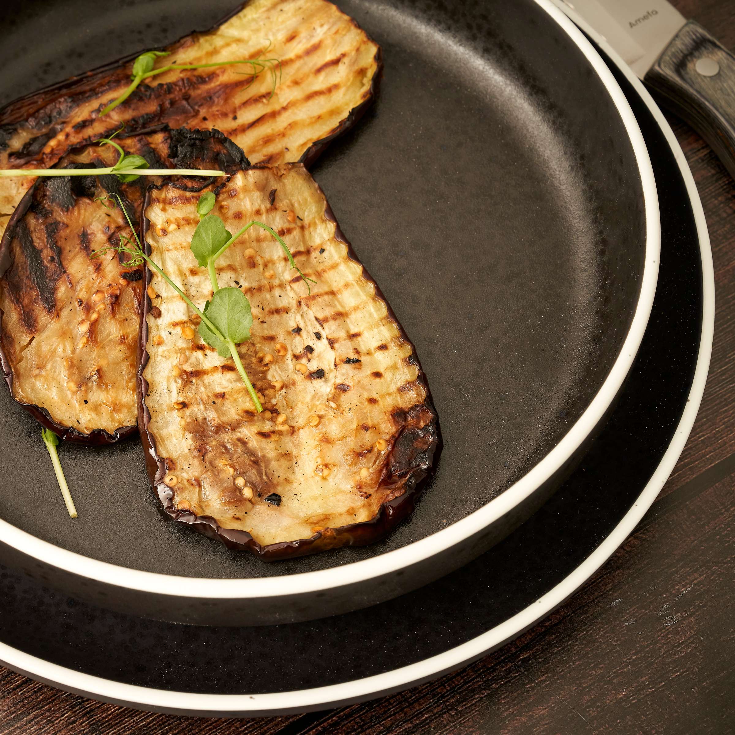 ASTER GRANITE Soepbord zwart-wit