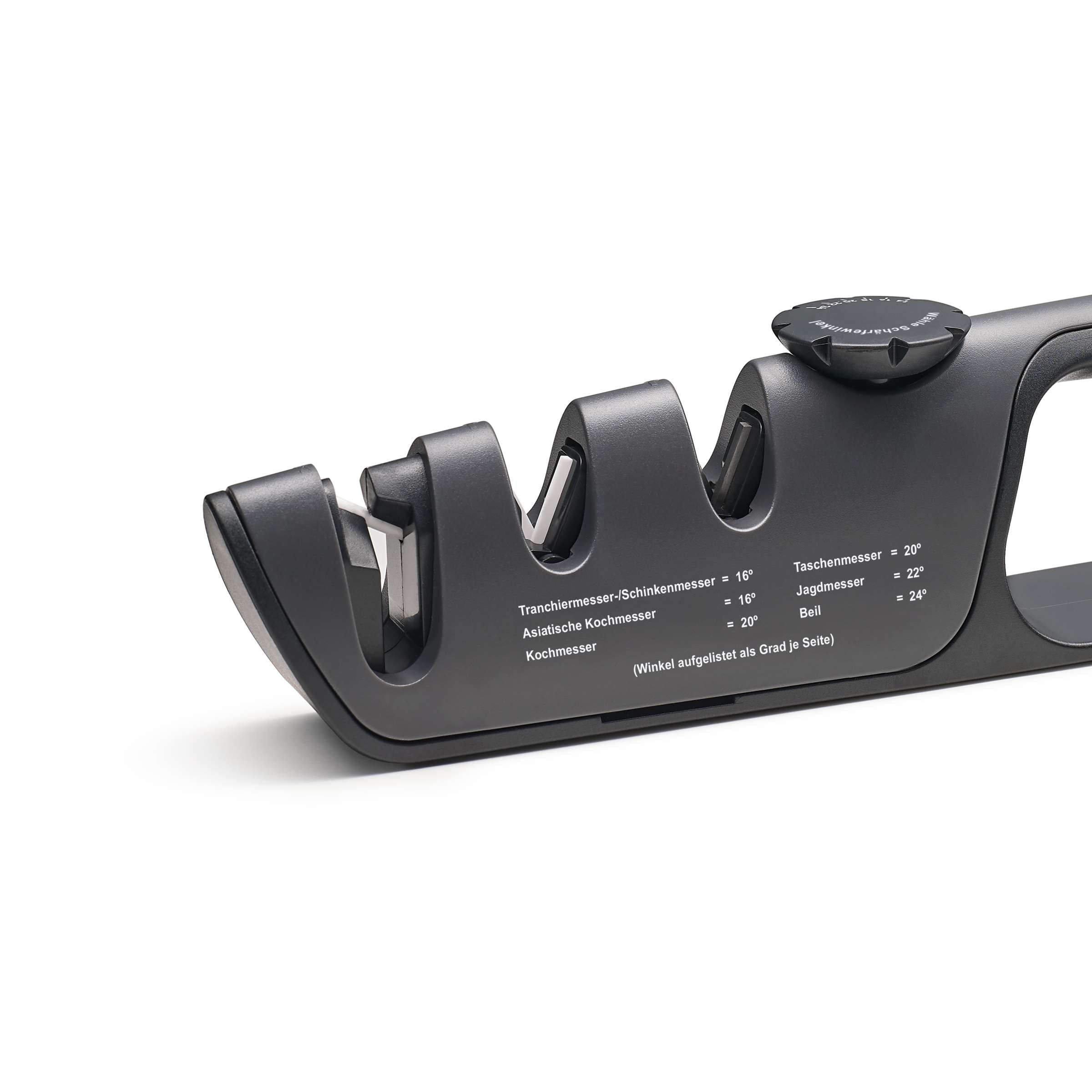 Kuppels FLEX SHARP Messerschärfer, Küchen-Accessoire, kompakte und praktische Messerschärfer in schwarzem Design
