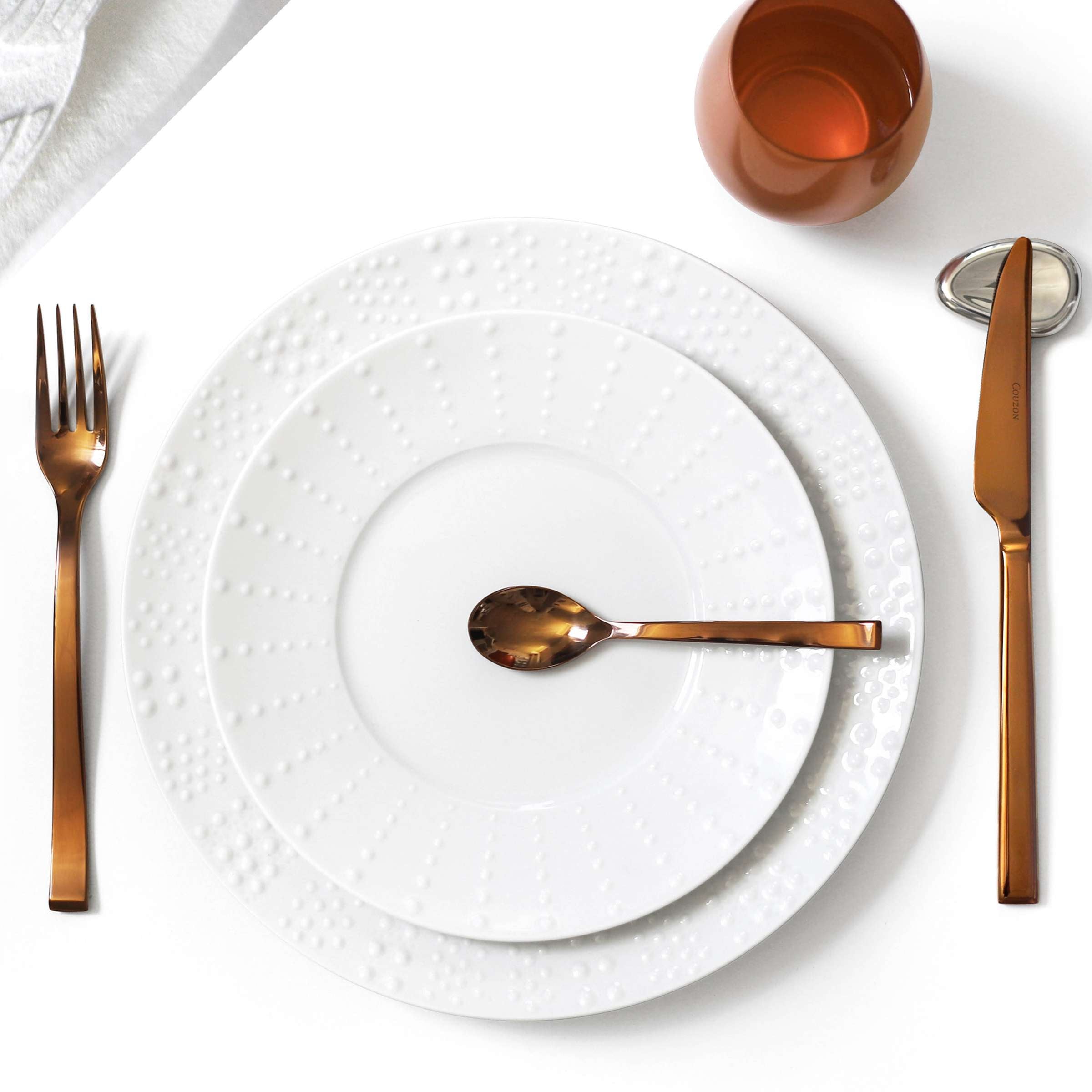 SIDE Bestekset 24-delig PVD koper mat