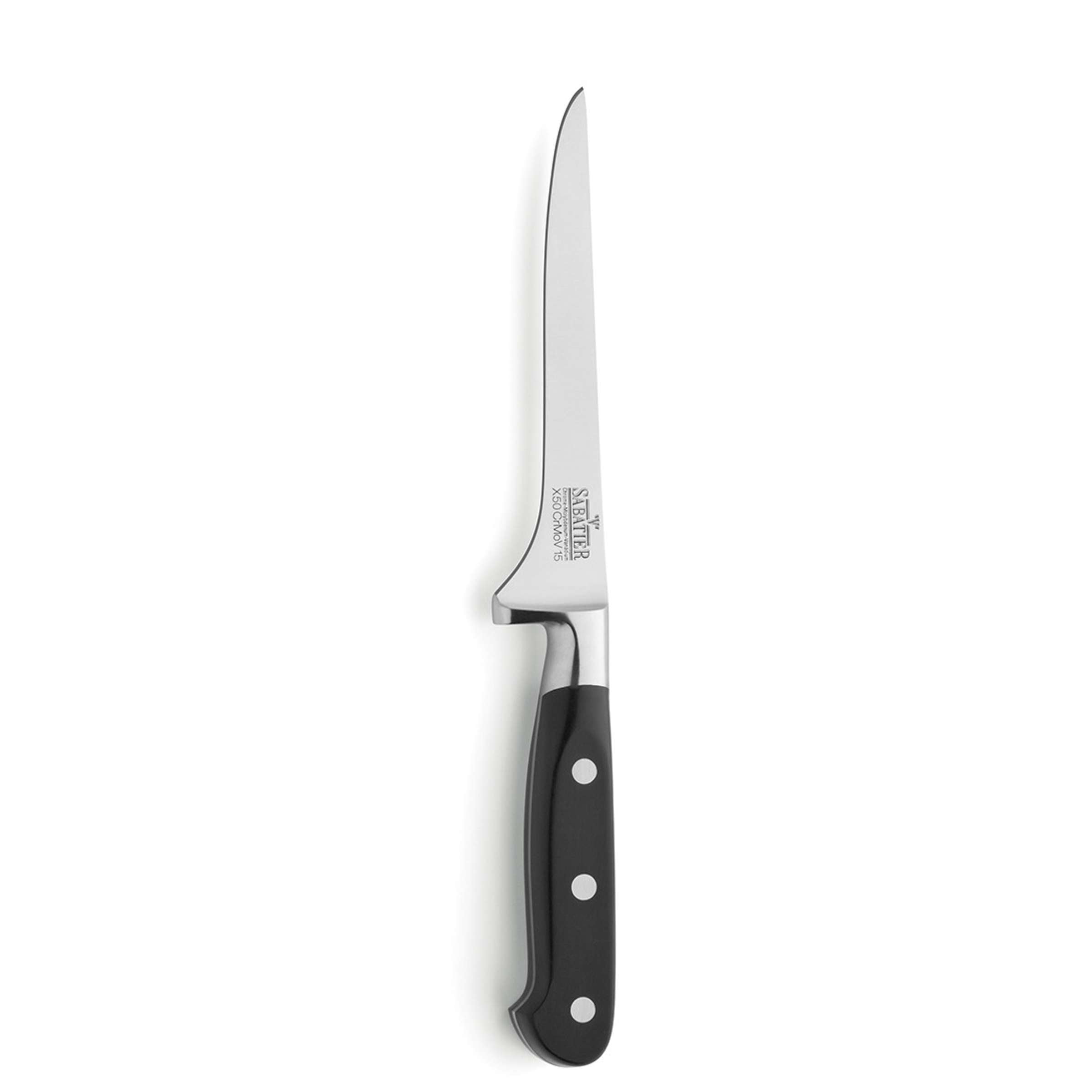 Richardson Sheffield V Sabatier Ausbeinmesser, Küchenmesser mit scharfer Klinge zum Ausbeinen und Zerteilen von Fleisch.