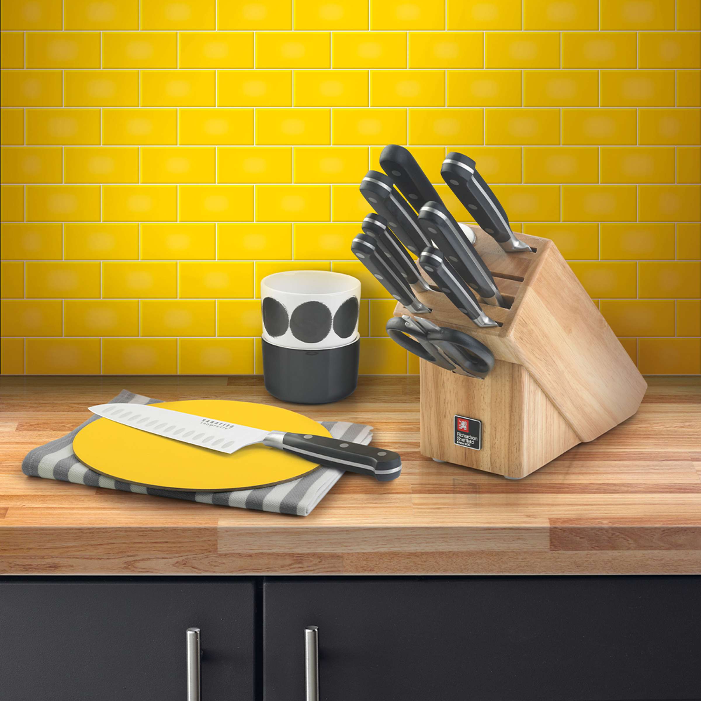 SABATIER TROMPETTE Blok na noże 9-częściowy