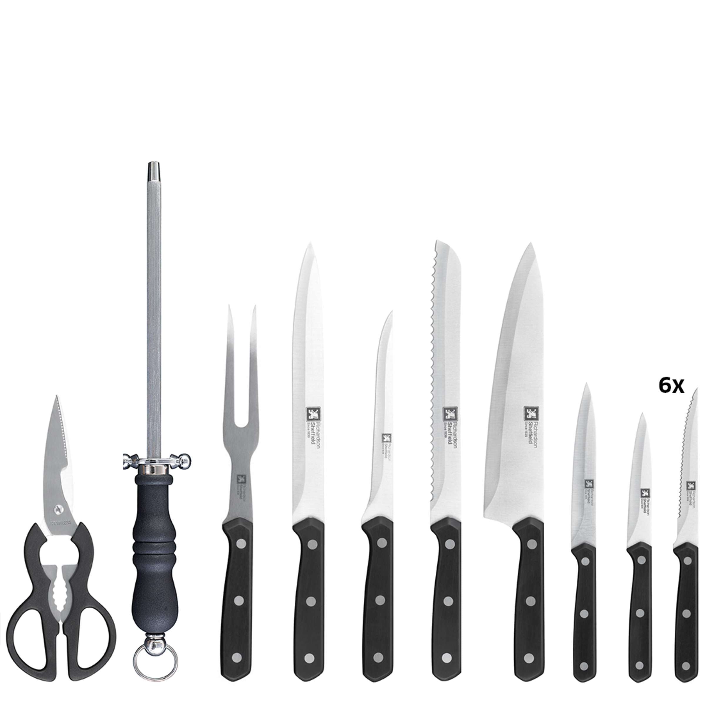 Blok na noże CUCINA 15-częściowy