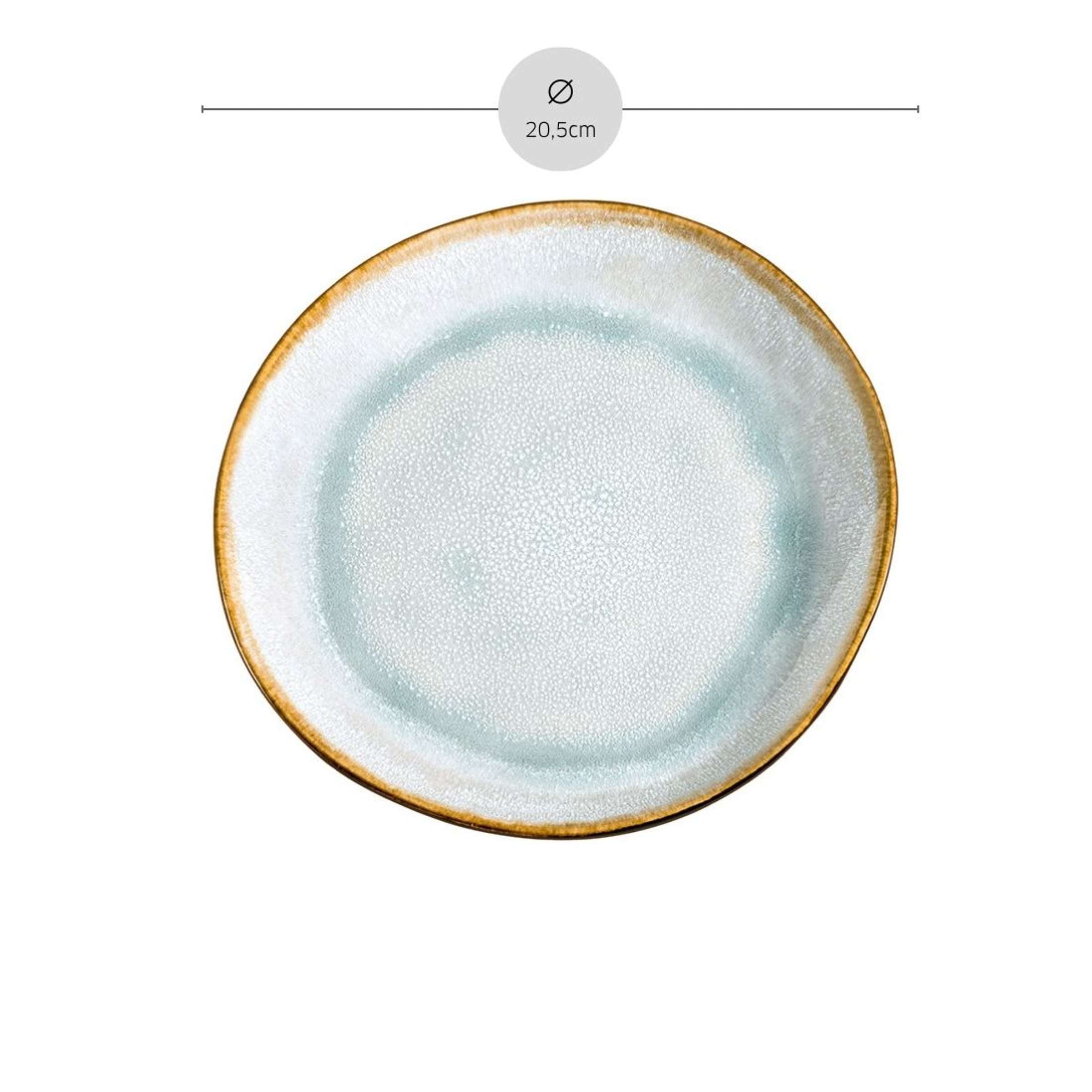 Dessertteller von Médard de Noblat, Shadow Aqua in Blau und Grau, elegantes Geschirr für den Tisch, detailreiche Keramikgestaltung