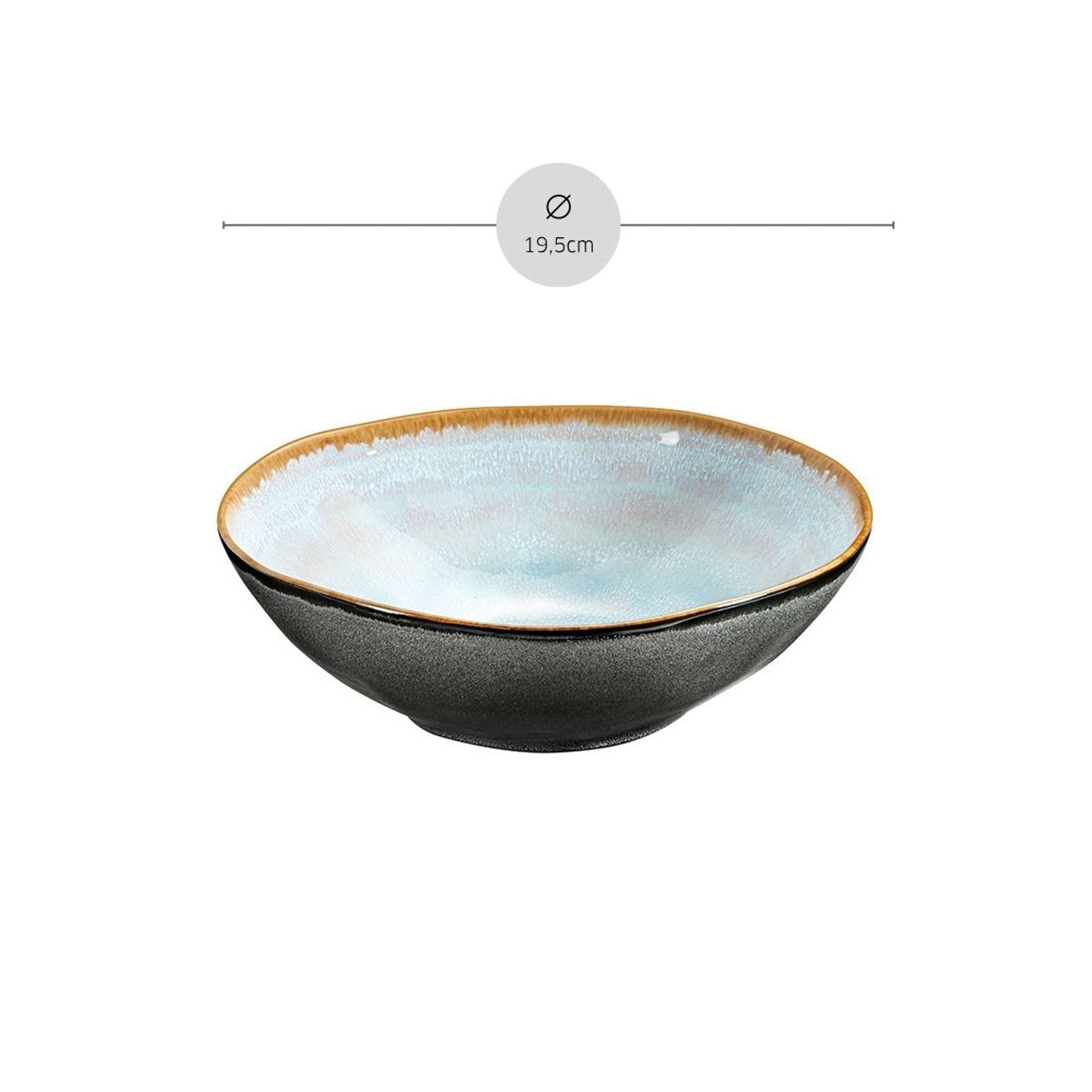 SHADOW AQUA Suppenteller blau,grau