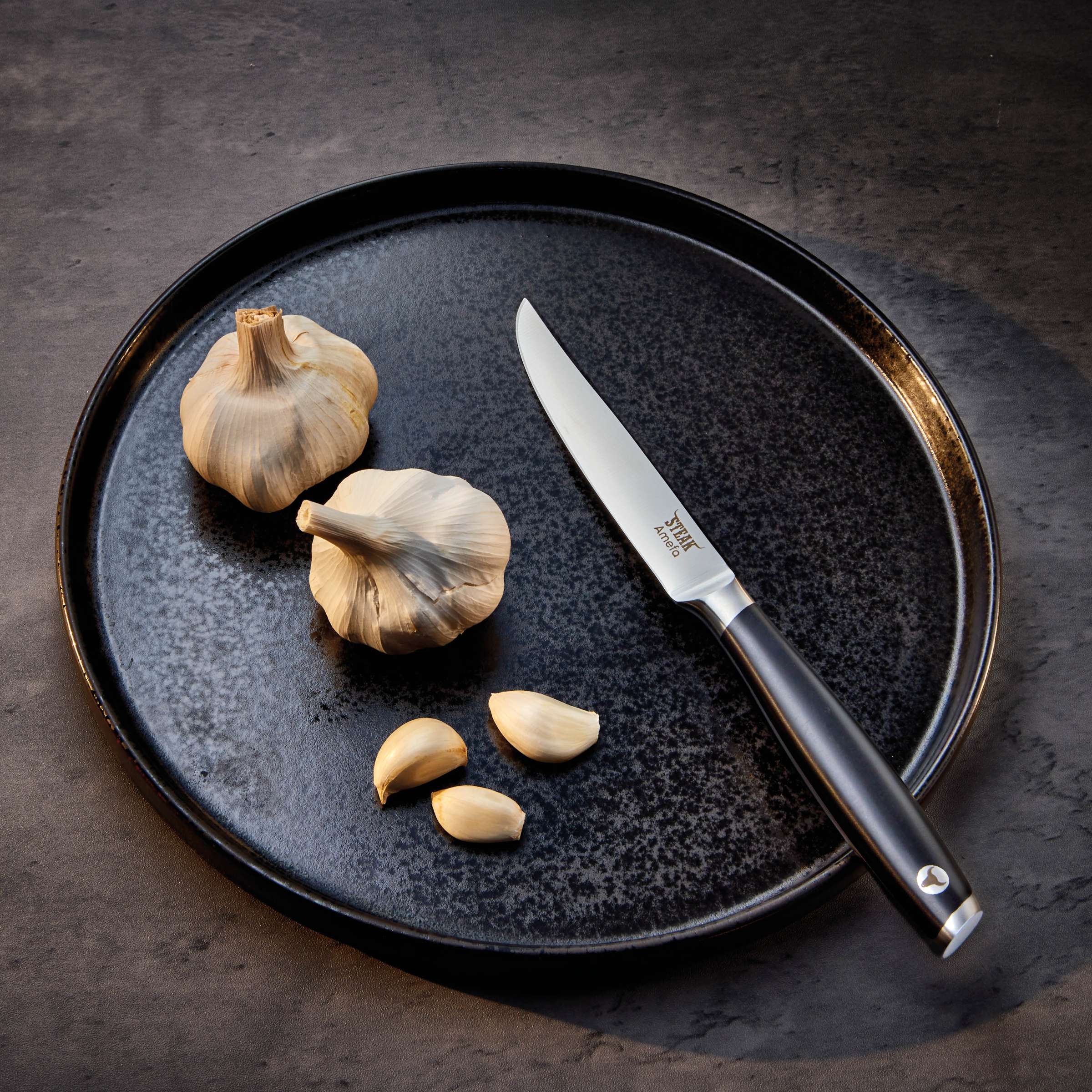 TENDERLOIN Zestaw noży do steków 2-częściowy czarny