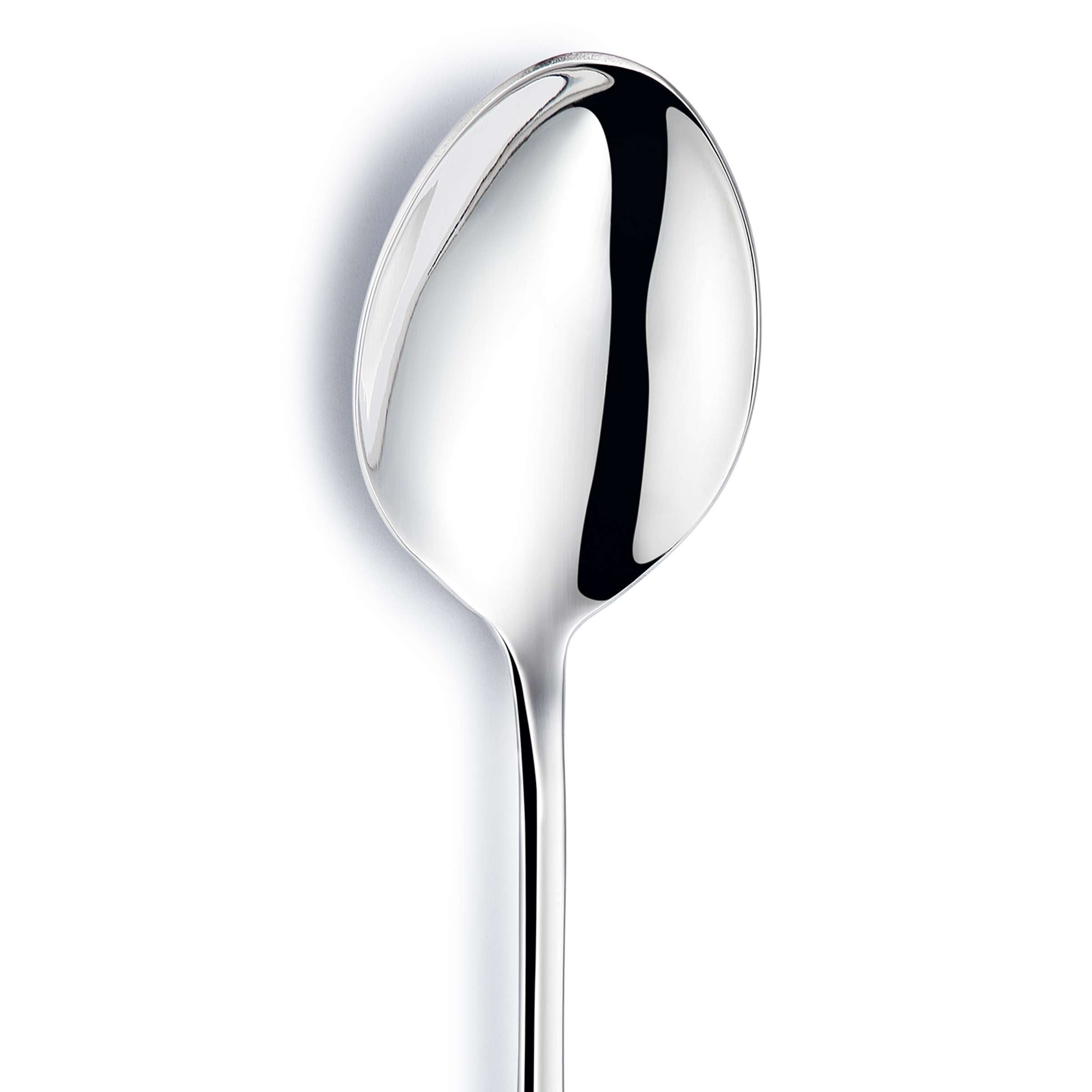 RHODOS Menülöffel von Paul Wirths, elegantes Besteckstück aus Edelstahl, detailreiche Sicht auf den Löffel mit glänzender Oberfläche