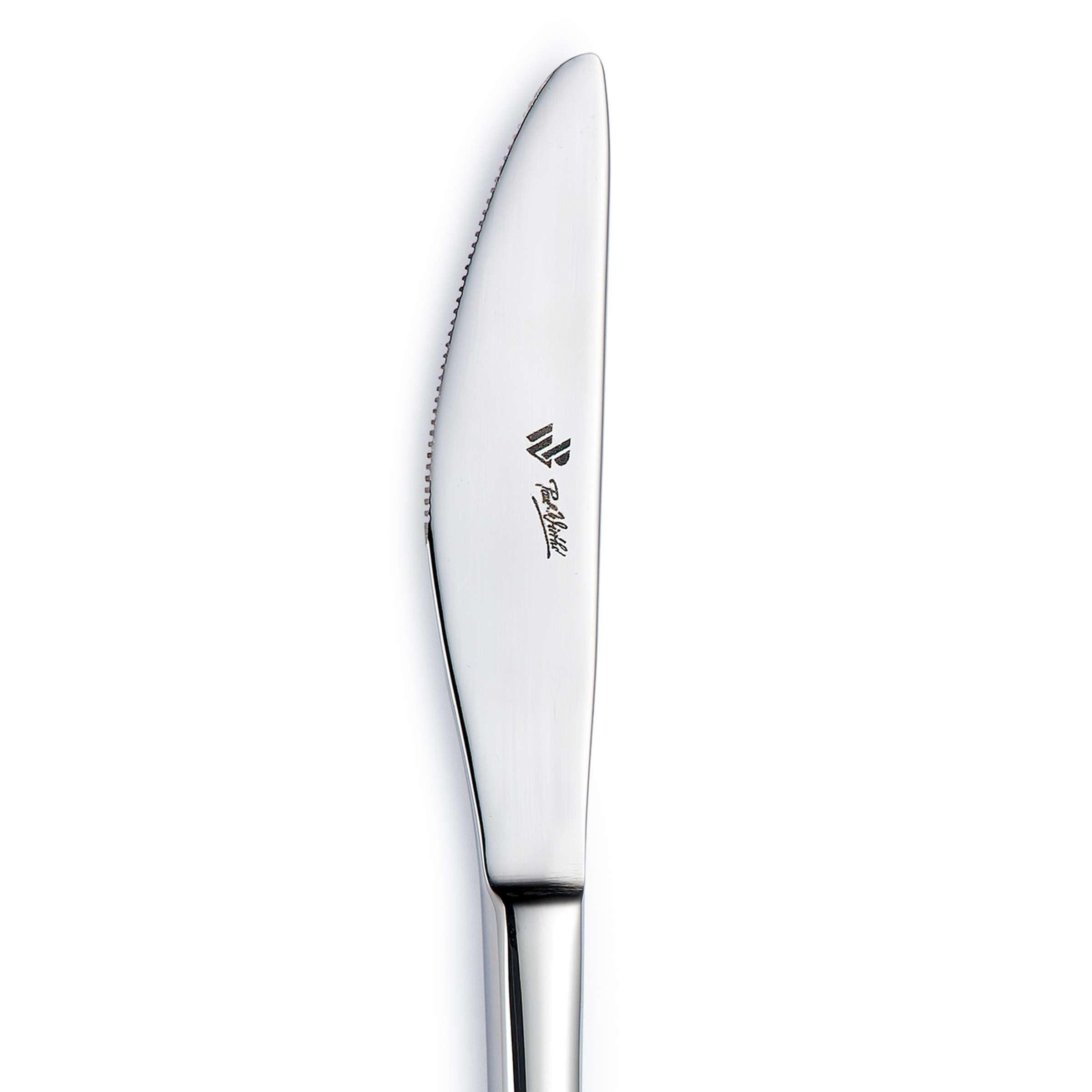 Paul Wirths Rhodos Vorspeisen- und Dessertmesser aus Edelstahl, einzelnes Besteckstück mit Vollheft, elegante Essbesteck-Design