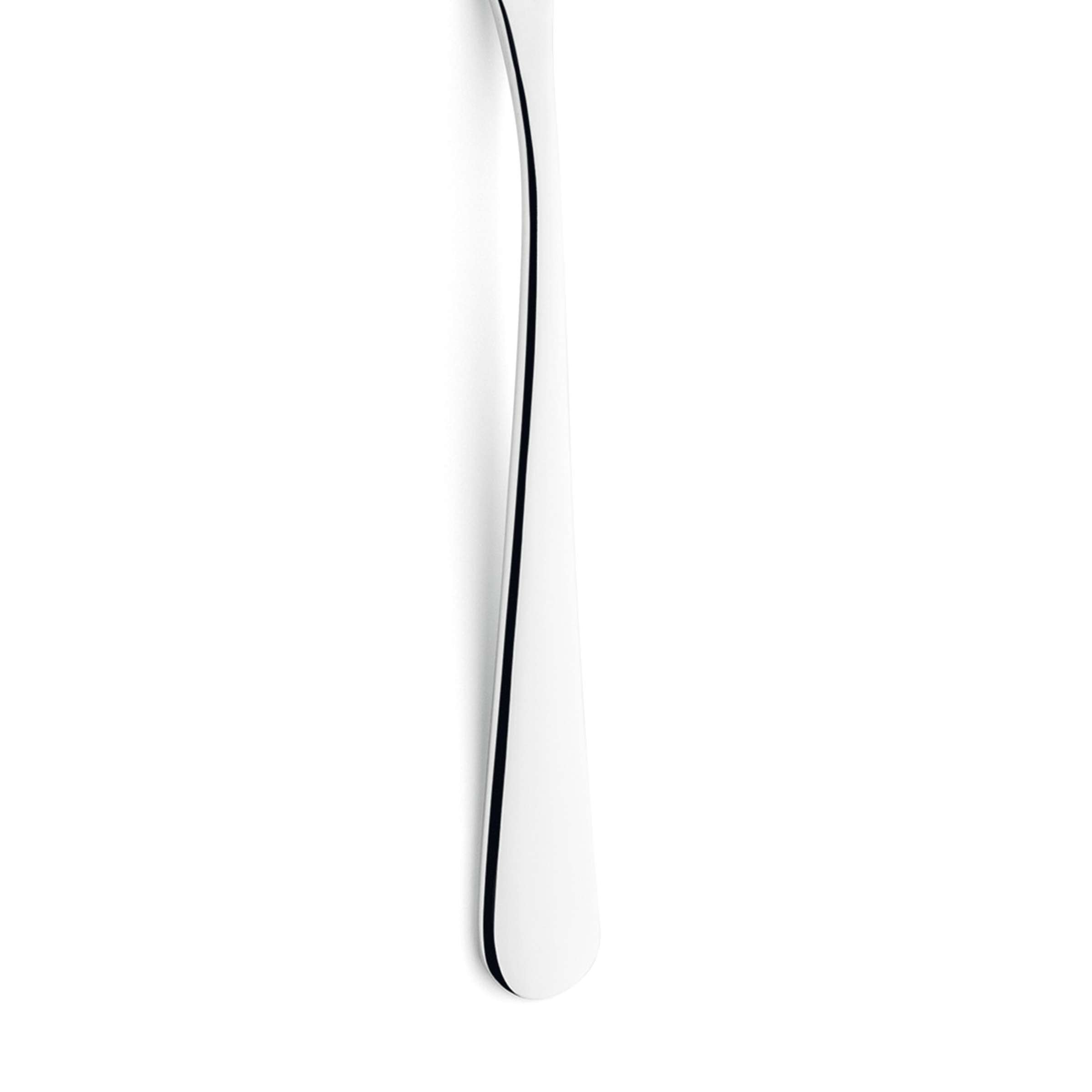 Einzige Fleischgabel von Paul Wirths aus der RHODOS-Serie, aus Edelstahl gefertigt, mit vier Zinken und ergonomischem Griff.