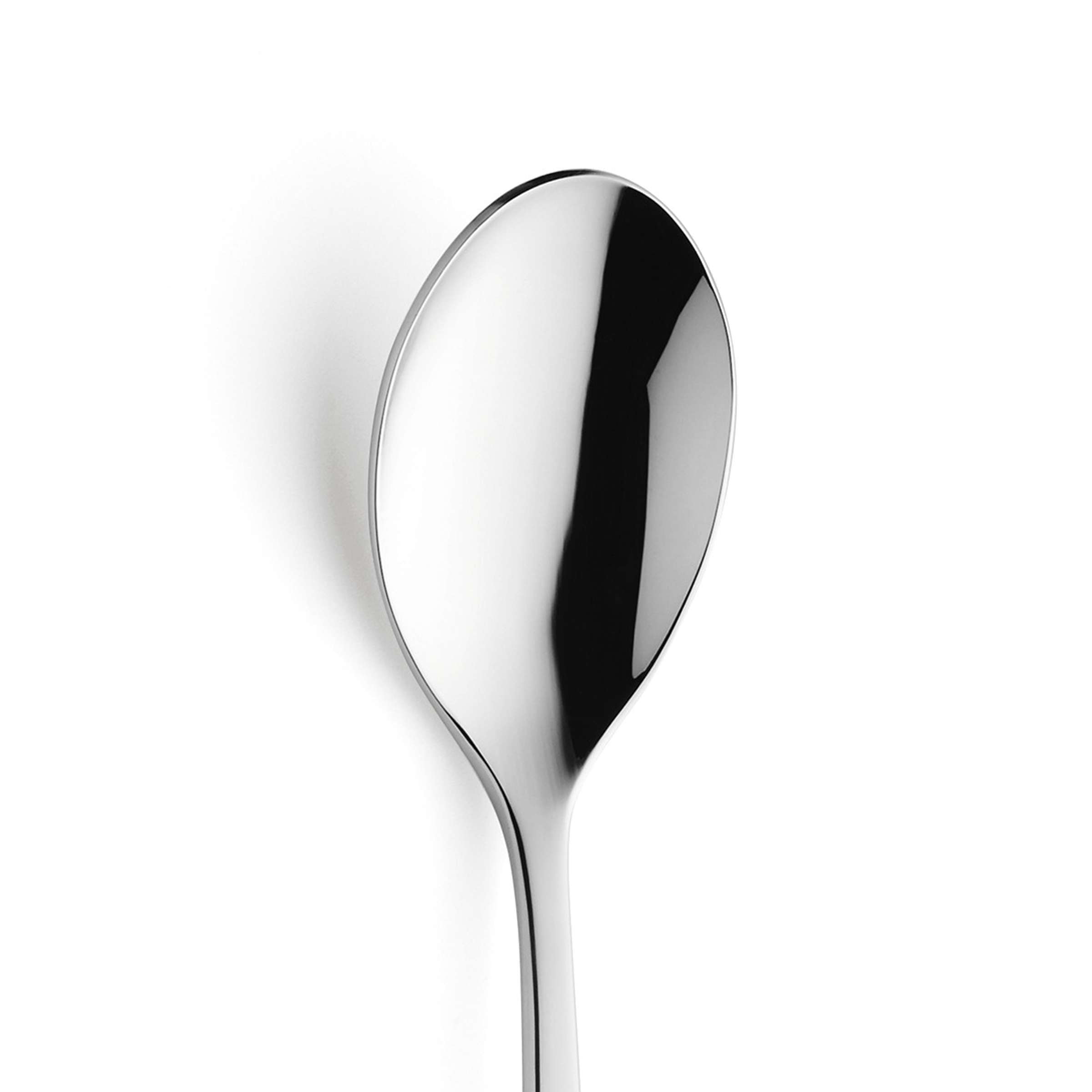 Eleganter Paul Wirths SWING Vorspeisen- und Dessertlöffel aus Edelstahl, einzelnes Besteckstück, modernes Design, glänzende Oberfläche