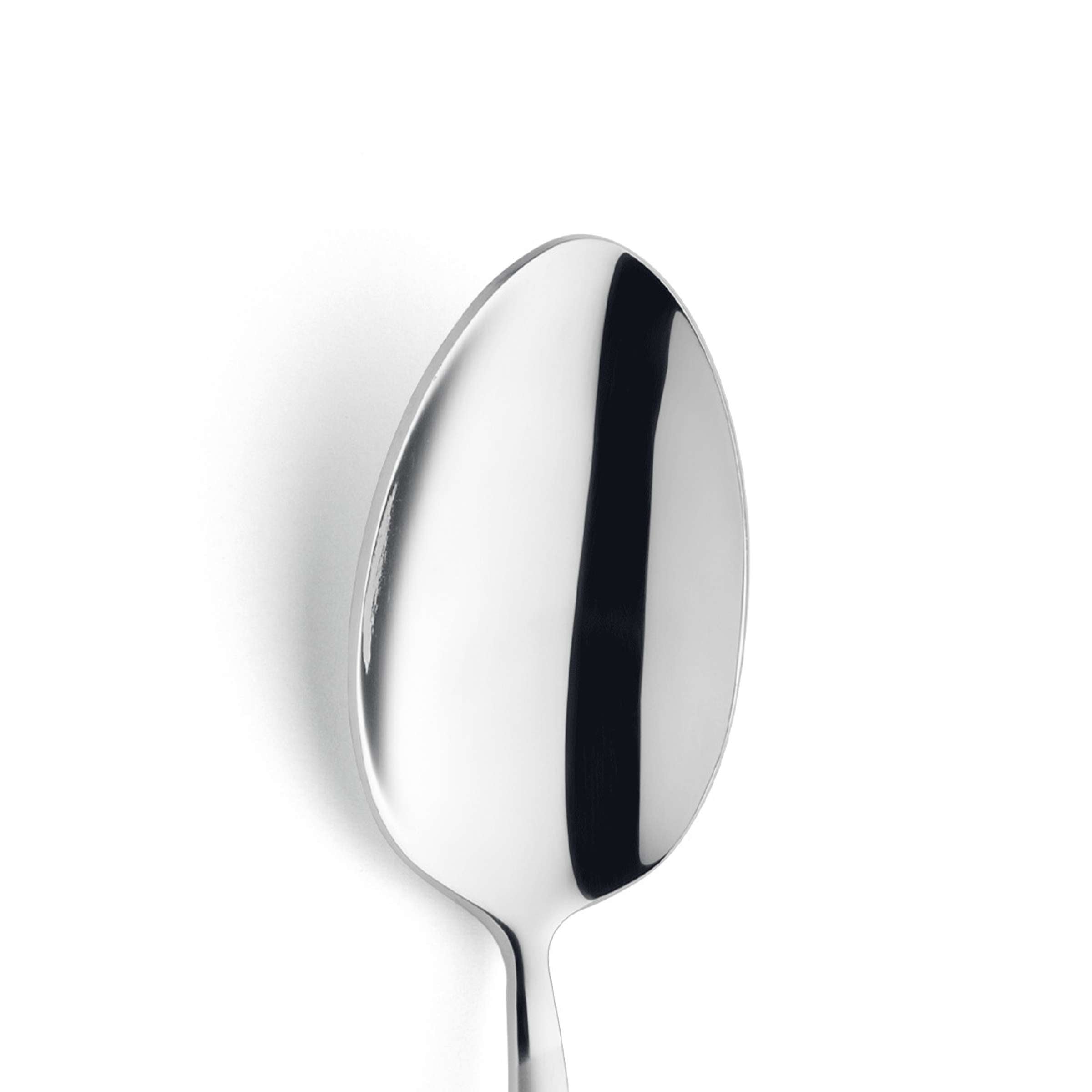 Männlöffel von Paul Wirths, mattierte Edelstahl-Küchenutensilie, detailreiche Nahaufnahme, modernes Design.