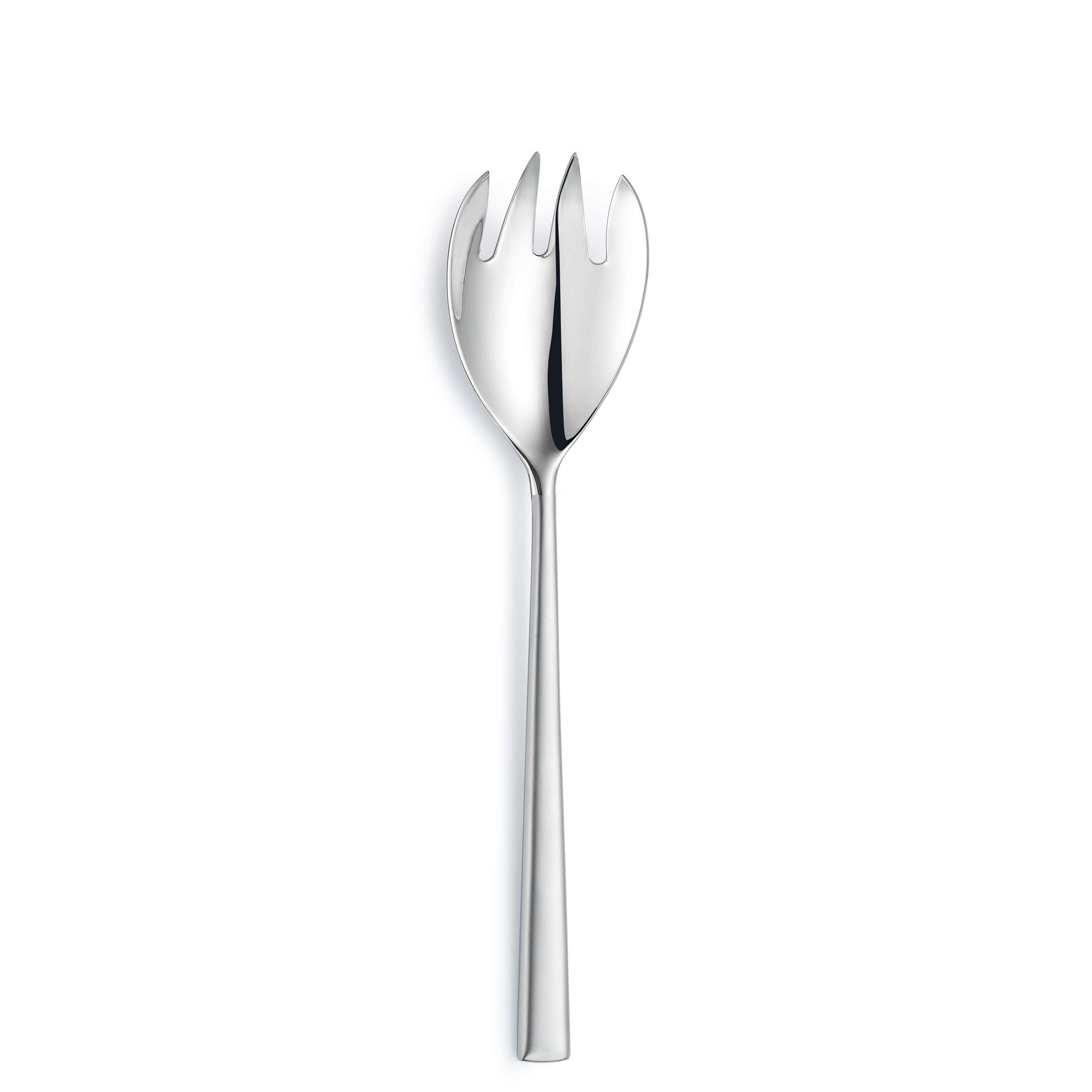 Mattierte VIVENDI Salatgabel von Paul Wirths aus Edelstahl, detailreiche Ansicht des Besteckteils