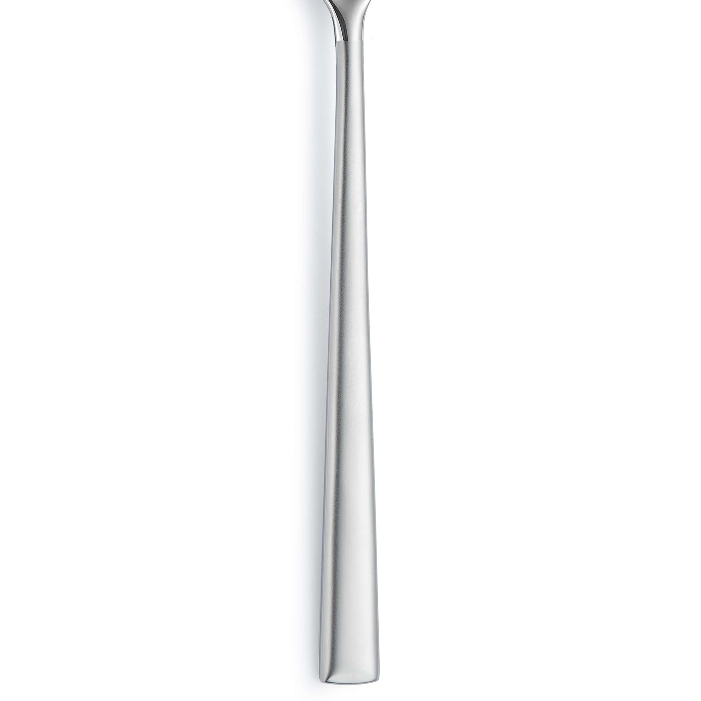 Mattierte VIVENDI Salatgabel von Paul Wirths, elegantes Besteckstück, zeigt die gebürstete Oberfläche und das schlanke Design