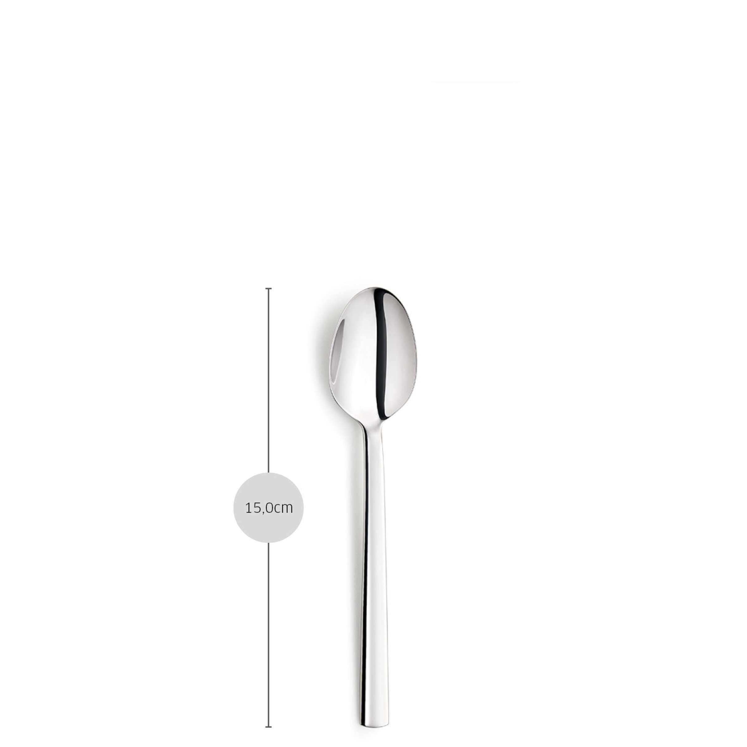 Edelstahl-Kaffeelöffel von Paul Wirths, einzelnes Besteckstück für Kaffee und Tee, elegantes Design, glänzende Oberfläche