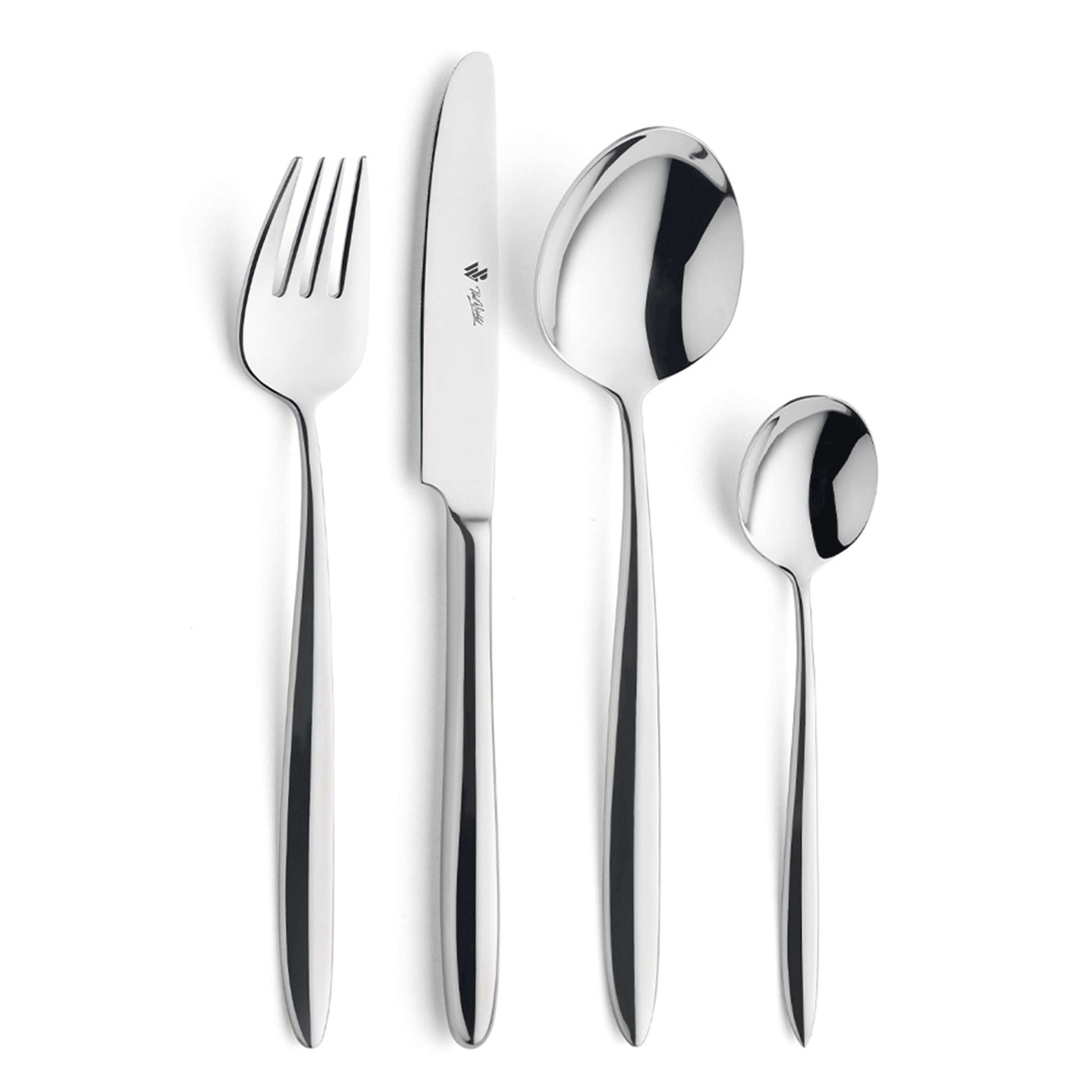 ROMA Besteckset 24-teilig von Paul Wirths, Edelstahl, Messer, Gabeln, Löffel, elegant und hochwertig für den Tisch.