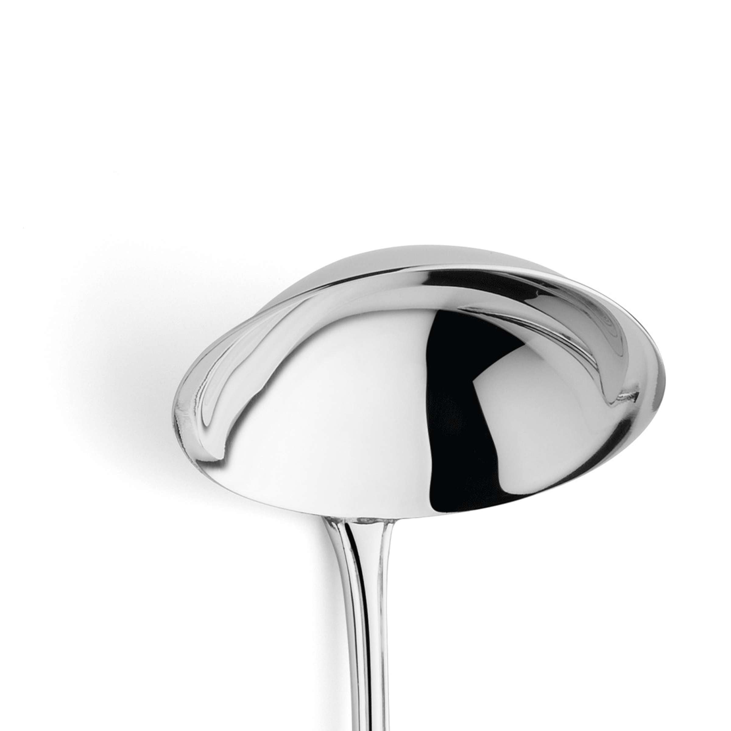 Ein einzelner Chippendale Saucenlöffel von Paul Wirths aus Silber, mit kunstvollem Griff und eleganter Form.