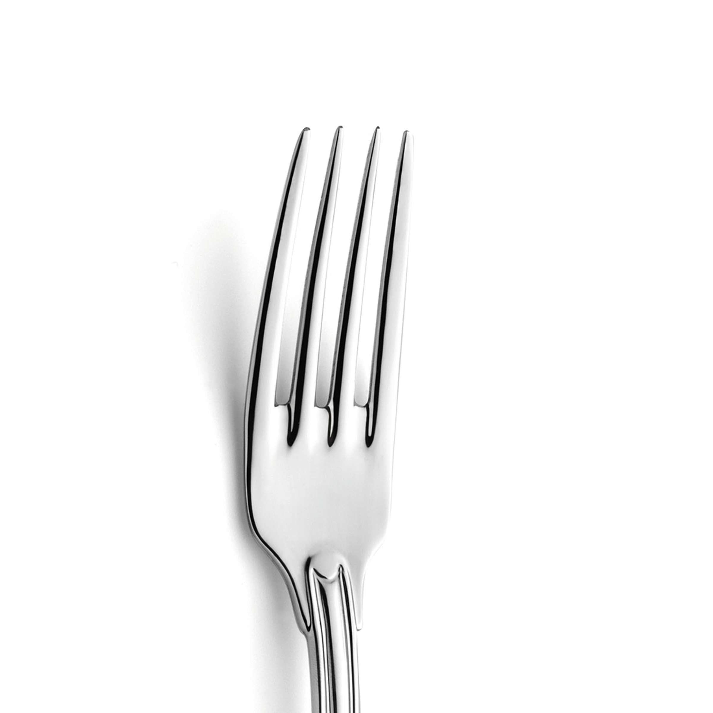 Augsburger Faden Vorspeisen- oder Dessertgabel von Paul Wirths, elegantes Besteckstück für feine Speisen, silberfarben, glänzend.