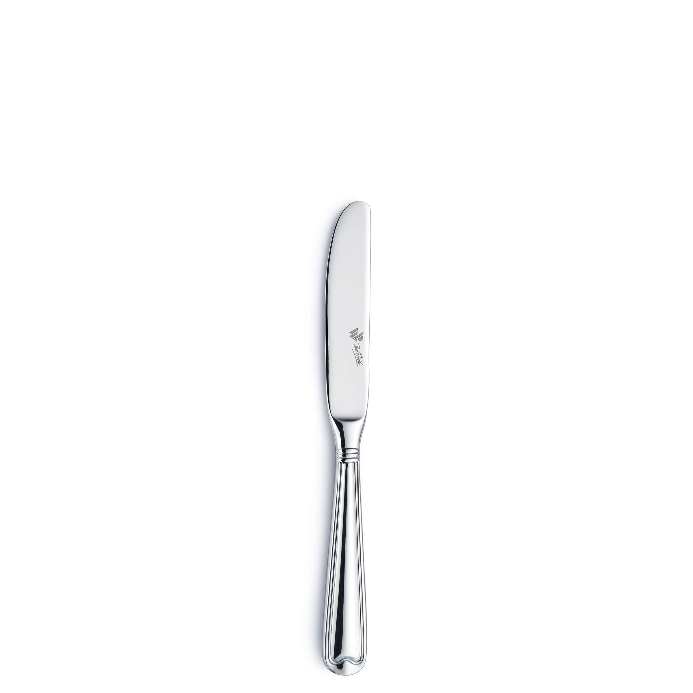 Augsburger Faden Butterstreicher von Paul Wirths, elegantes Messer für Butter und Aufstriche, aus Edelstahl gefertigt.