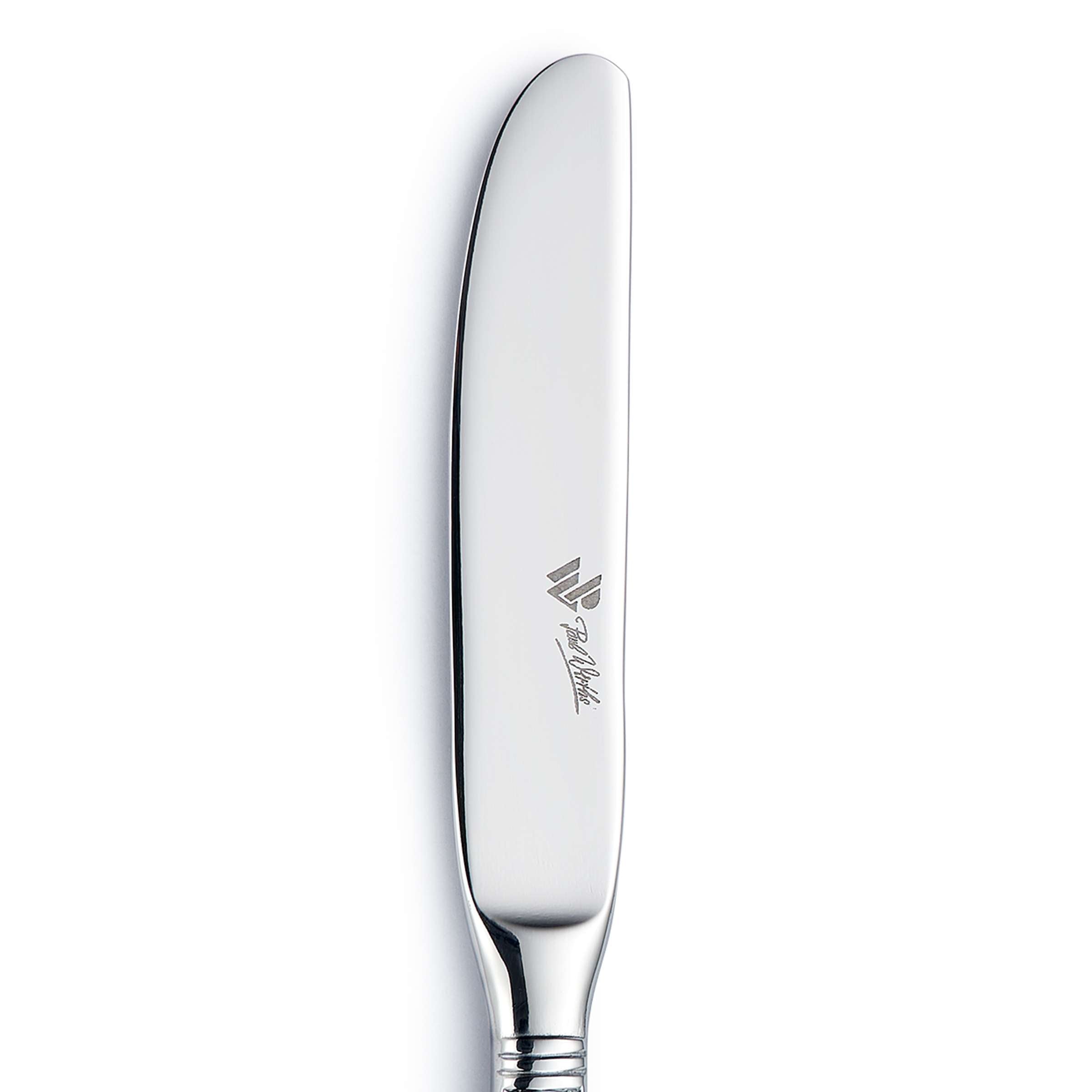 Paul Wirths AUGSBURGER FADEN Butterstreicher aus Edelstahl, handgefertigtes Besteckstück für Butter und Brot.