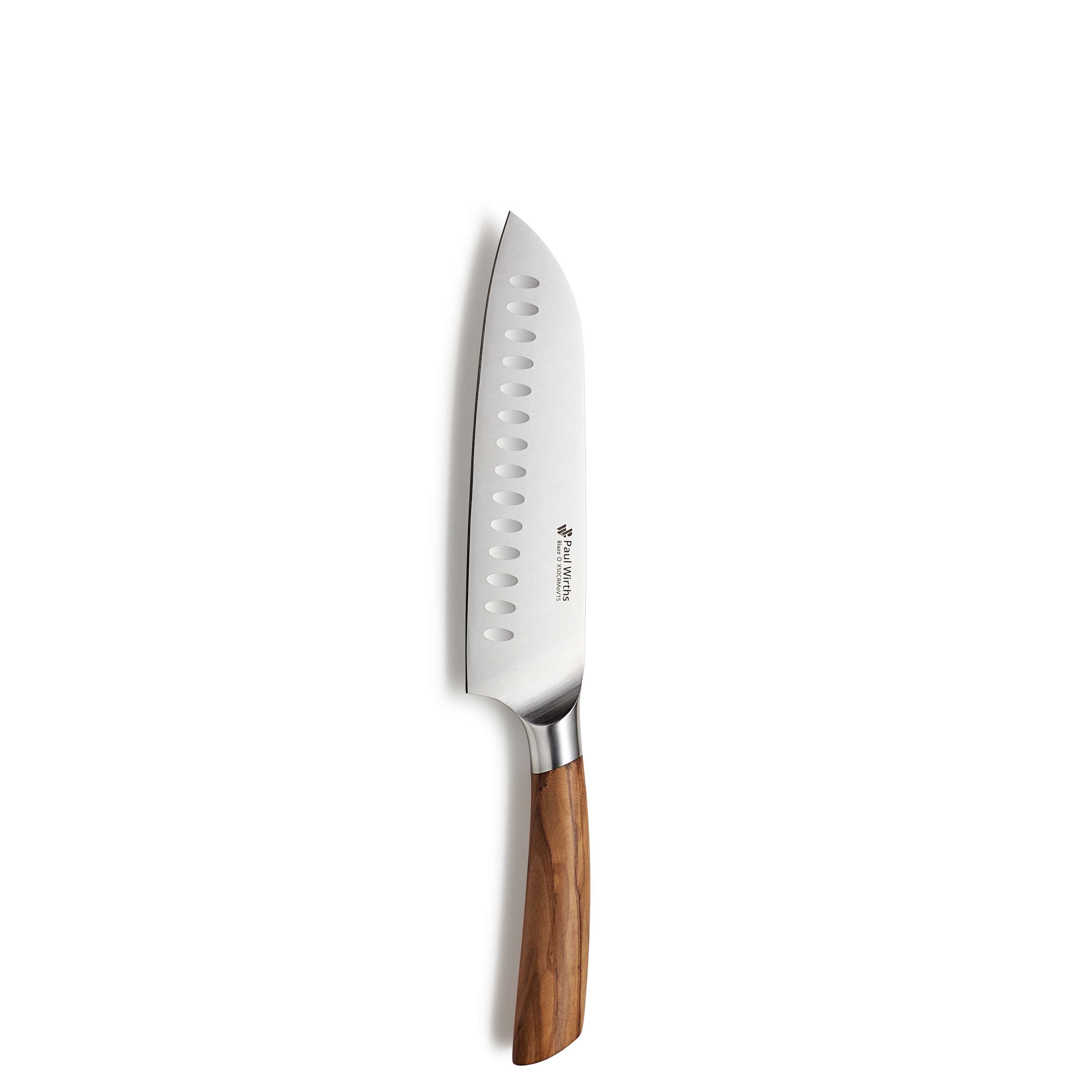 Paul Wirths BLAZE Santokumesser, scharfes Küchenmesser mit ergonomischem Griff, ideal für präzises Schneiden in der Küche