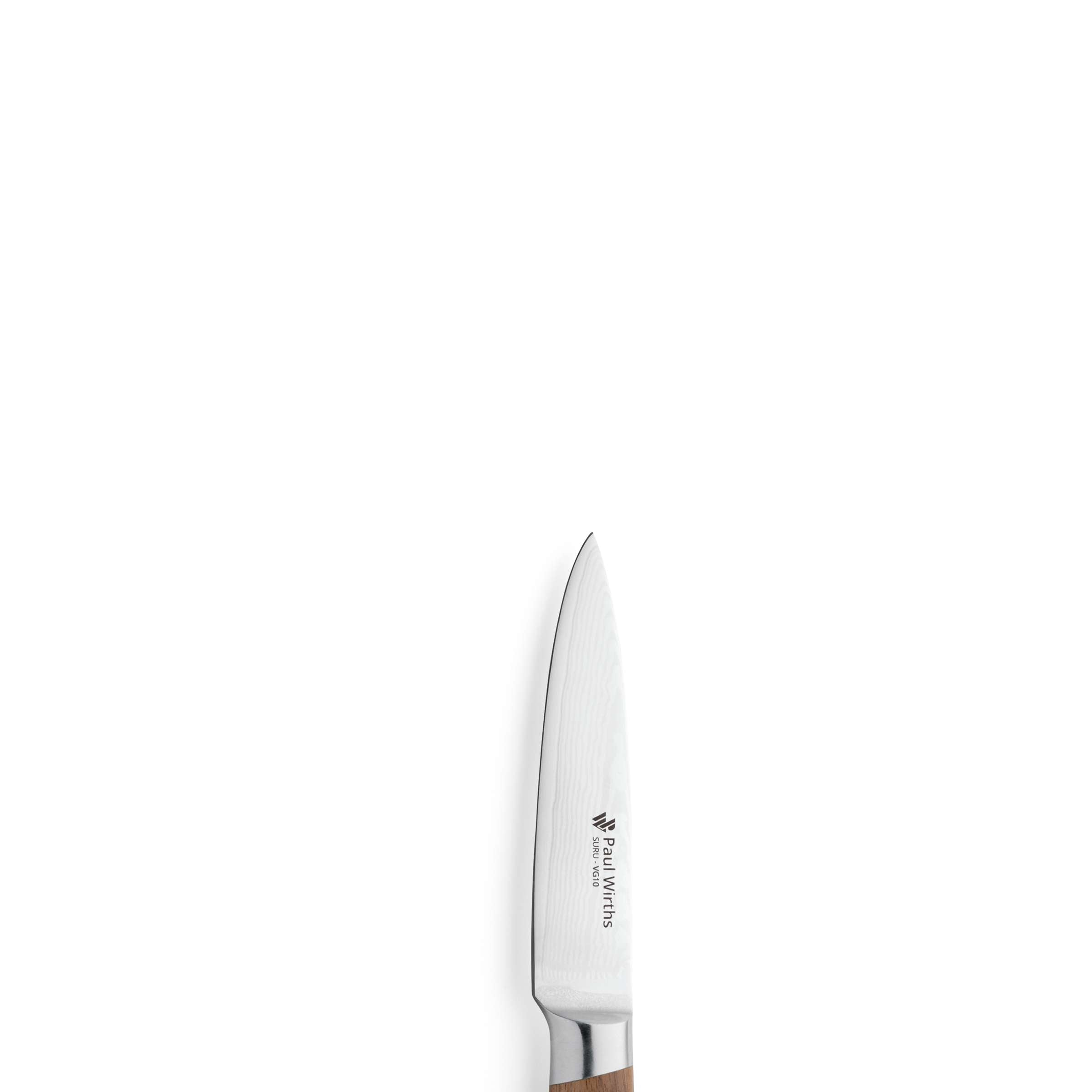 Paul Wirths SURU Gemüsemesser, scharfes Küchenmesser mit ergonomischem Griff, ideal zum Schneiden von Gemüse und Obst.