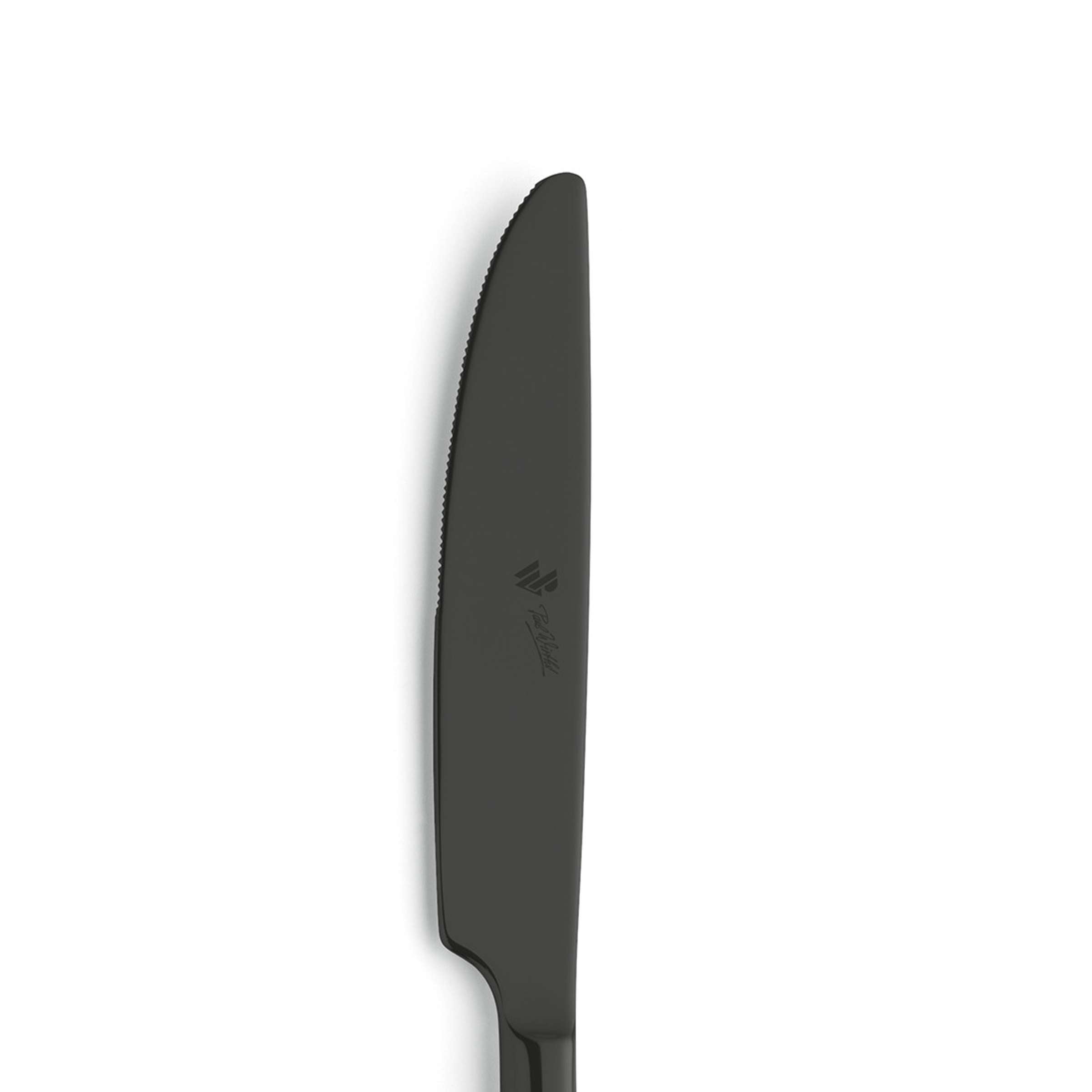 VIVENDI Menümesser von Paul Wirths mit schwarzer PVD-Beschichtung, Vollheft, elegantes Messer für die Küche.