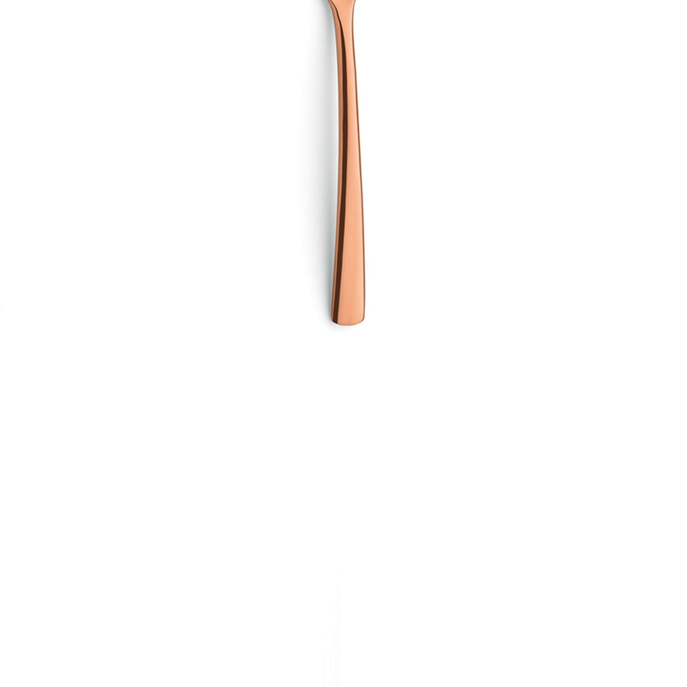 Ein einzelner SWING Kaffeelöffel von Paul Wirths aus PVD kupfer, mit eleganter, moderner Gestaltung.