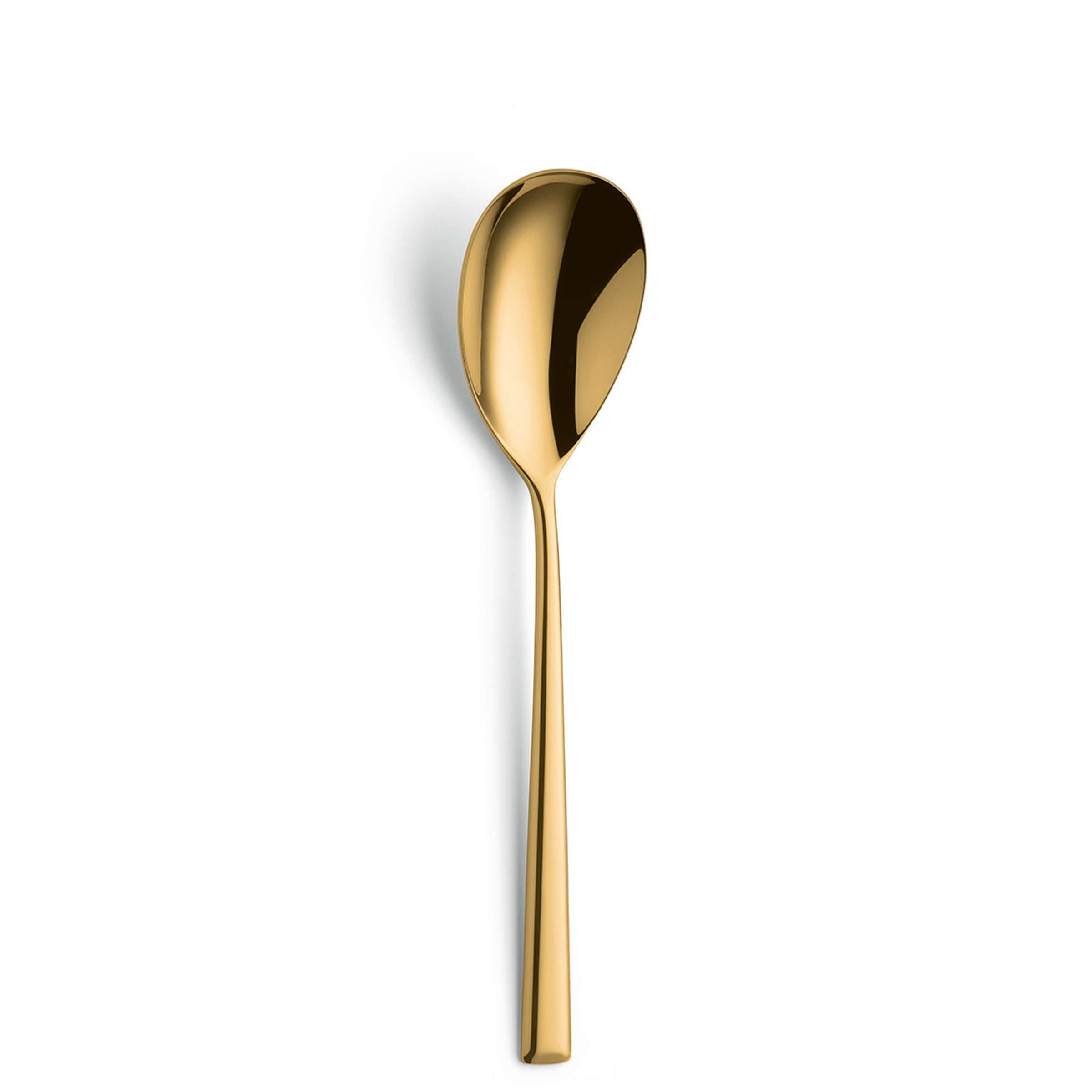 VIVENDI Salatlöffel von Paul Wirths aus PVD Gold, einzelnes Besteckstück mit elegantem Design.