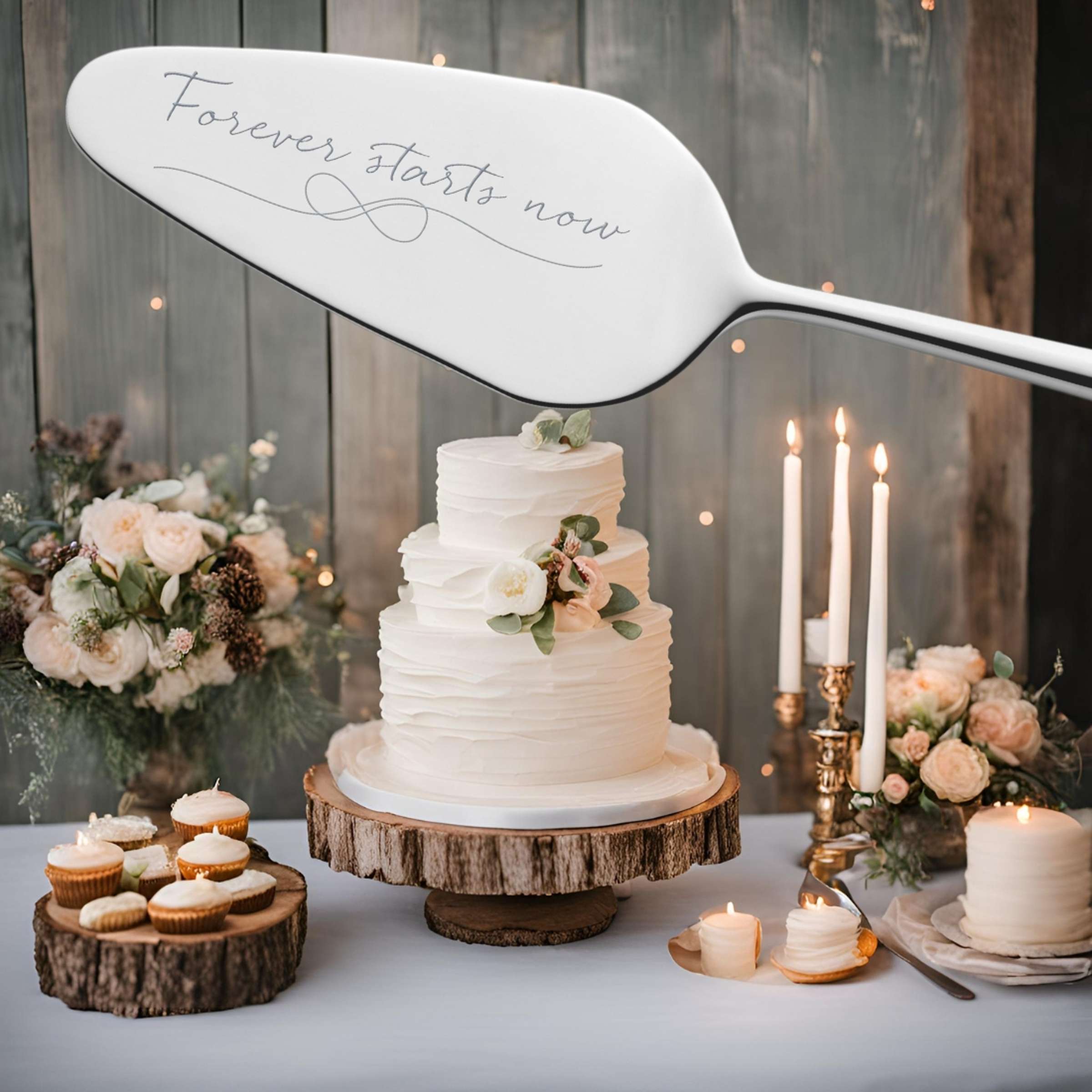 VIVENDI Łopatka do tortu "Forever starts now"