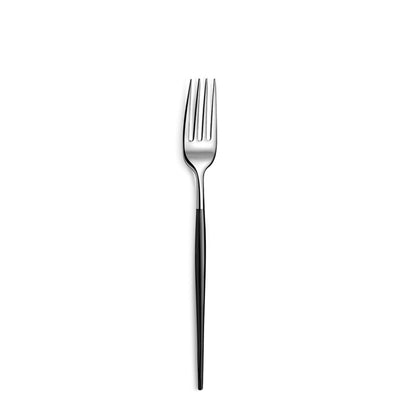 Amefa SOPRANO 24-teiliges PVD-schwarzes Besteckset mit Messer, Gabel, Löffel und Kuchengabeln, elegant und modern gestaltet