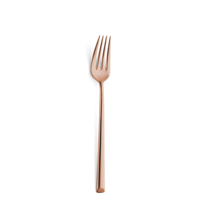 Amefa METROPOLE Besteckset, 24-teilig, PVD kupfer, Edelstahl, Teller- und Gabeln, elegante Geschirr-Set, für den Tisch