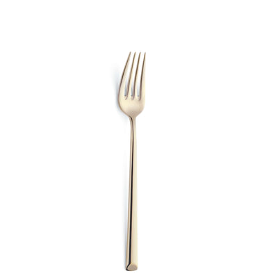 Amefa METROPOLE Besteckset 24-teilig, PVD champagner, Messer, Gabeln und Löffel aus hochwertigem Edelstahl, elegant und modern.