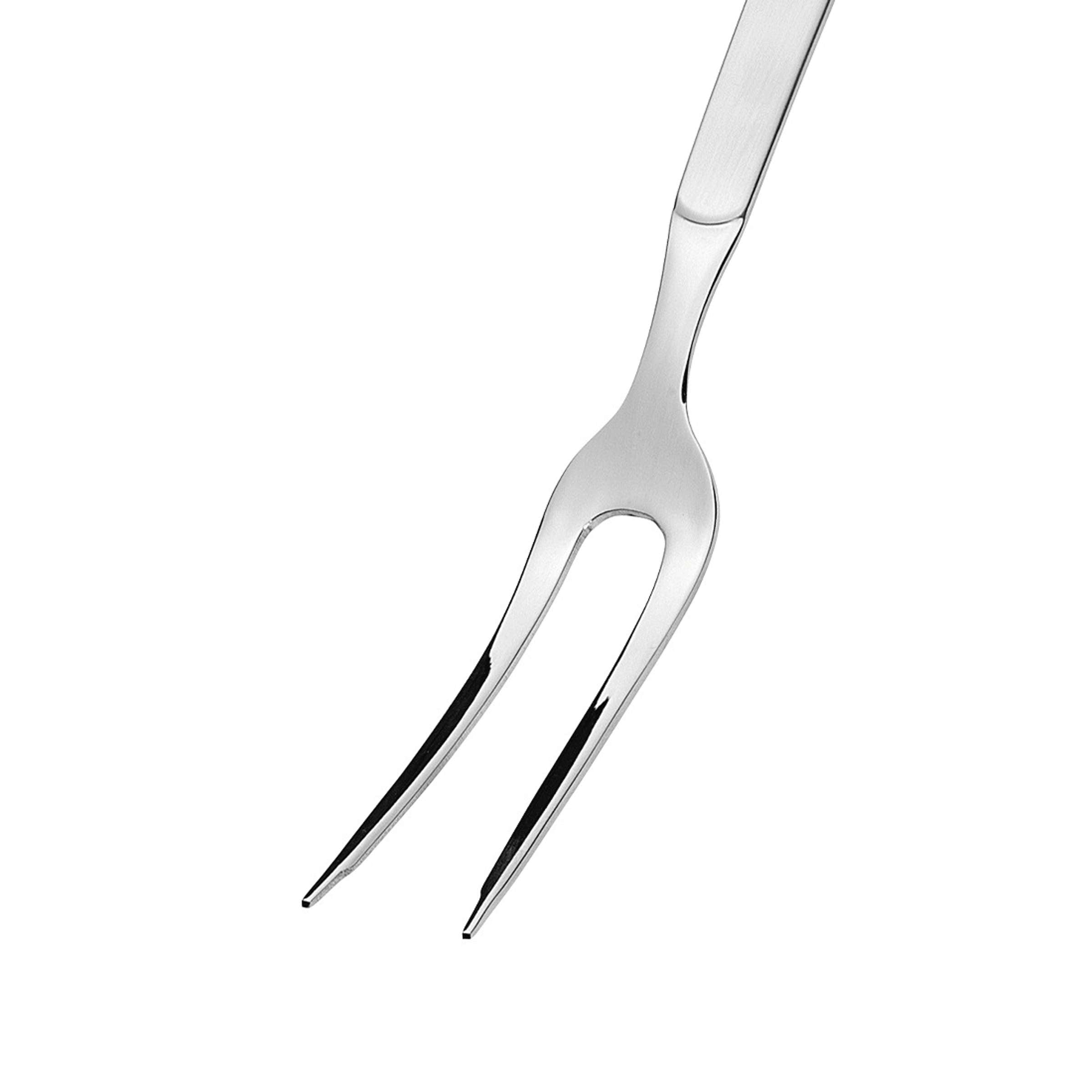 Matte Amefa Buffet Bratengabel aus Edelstahl, einzelnes Besteckstück für Fleischgerichte, elegante und robuste Tischgabel