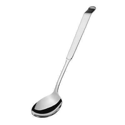 Kleiner, matter Salatlöffel von Amefa, aus Edelstahl, für Salate und Beilagen, einzelnes Besteckstück.