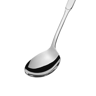 Kleiner, matter Salatlöffel von Amefa, elegantes Besteckstück für Salate, aus hochwertigem Material, klar sichtbare Oberfläche