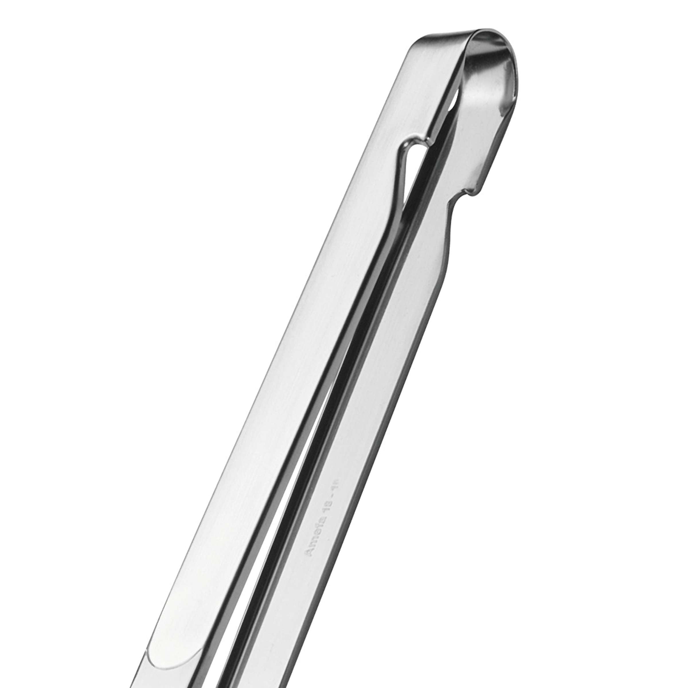 Amefa Buffet Servierzange lang mattiert aus Edelstahl, ideal für das Servieren von Salaten und Beilagen, elegante Küchenhelfer
