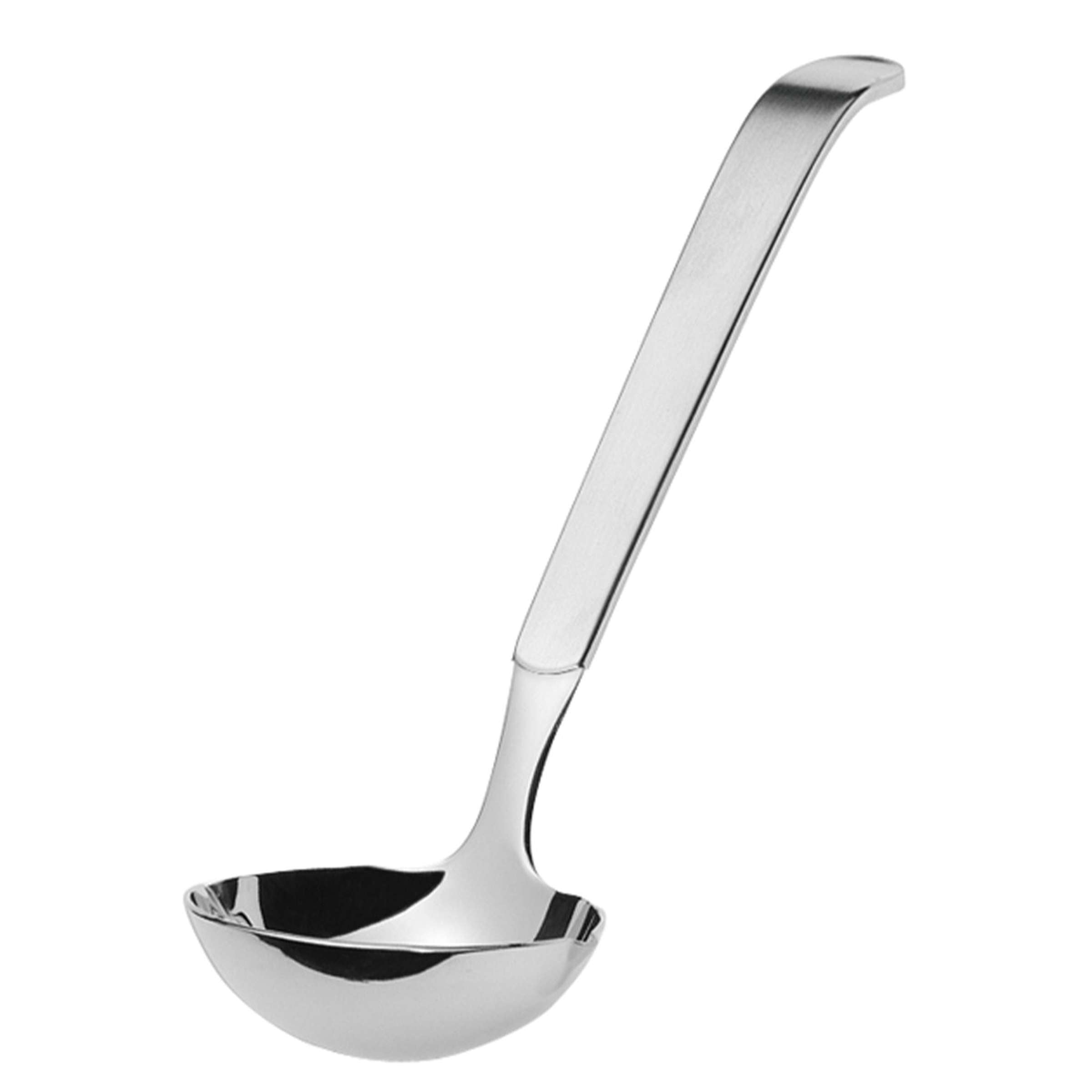 Amefa BUFFET Saucenlöffel aus mattiertem Edelstahl, einzelnes Besteckstück für Saucen und Beilagen, elegante Küchenaccessoire