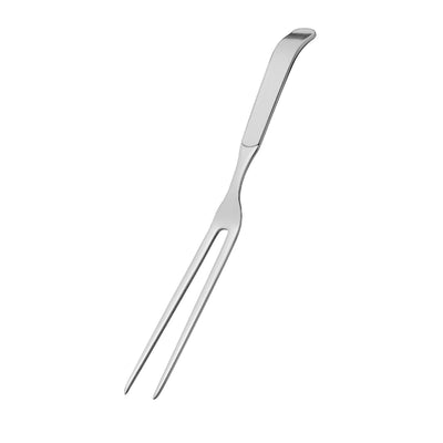 Edelstahl-Tranchiergabel von Amefa, mattierte Oberfläche, Einzelstück für Buffet und Tranchieren, glänzendes Metall-Design
