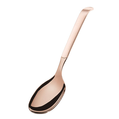 Amefa BUFFET Servierlöffel schmal mit PVD kupfermattem Finish, eleganter Edelstahl-Küchenbesteck, Nahaufnahme