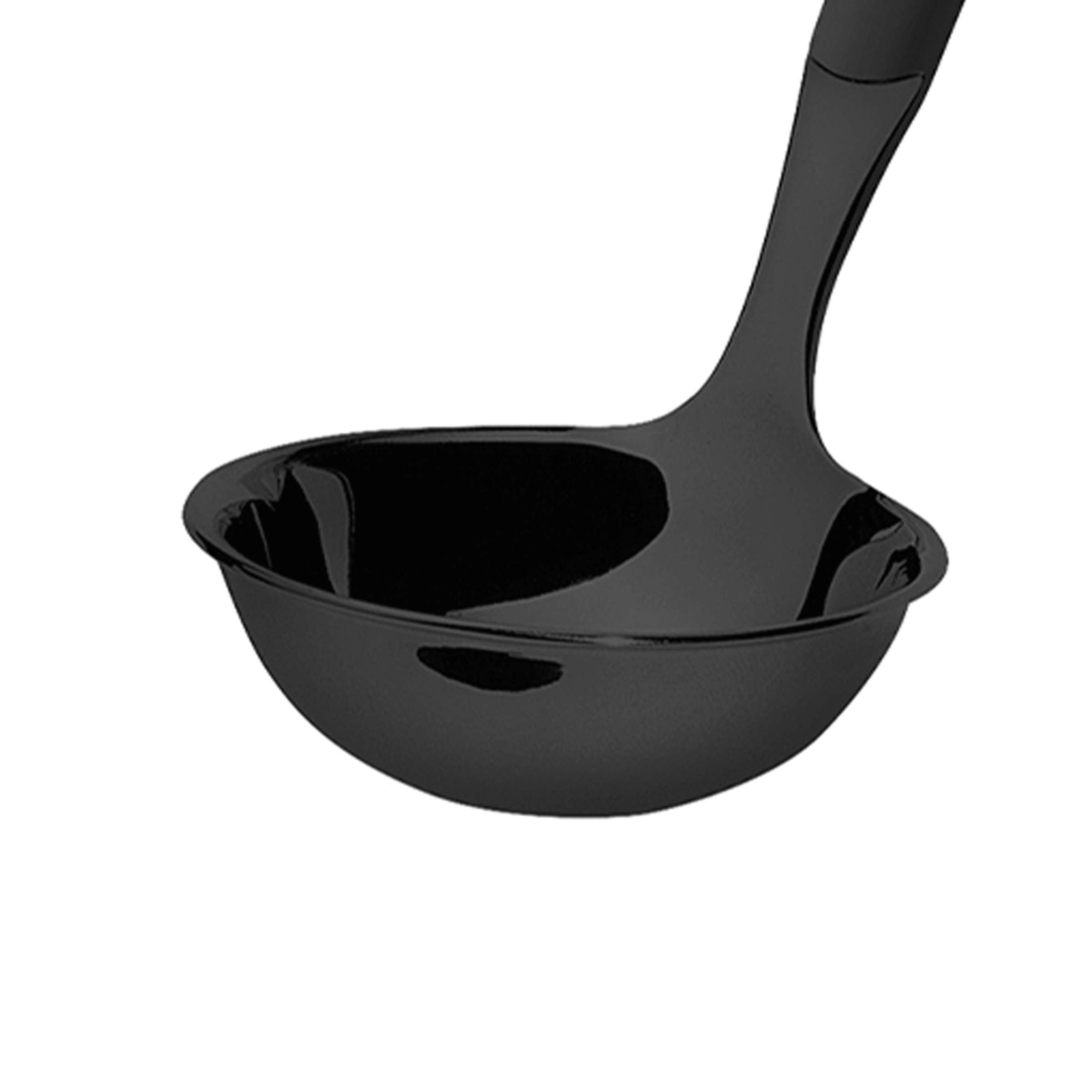 Amefa BUFFET Portionsvorleger PVD schwarz mattiert, eleganter einzelner Besteckablage mit mattem Schwarz-Finish.
