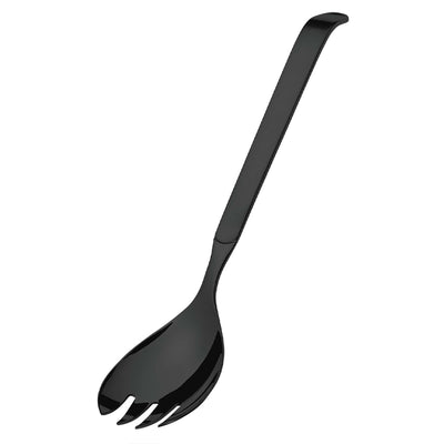 Amefa Buffet Salatgabel lang mit schwarzem, mattem PVD-Finish, aus Edelstahl, für Salate und Beilagen.