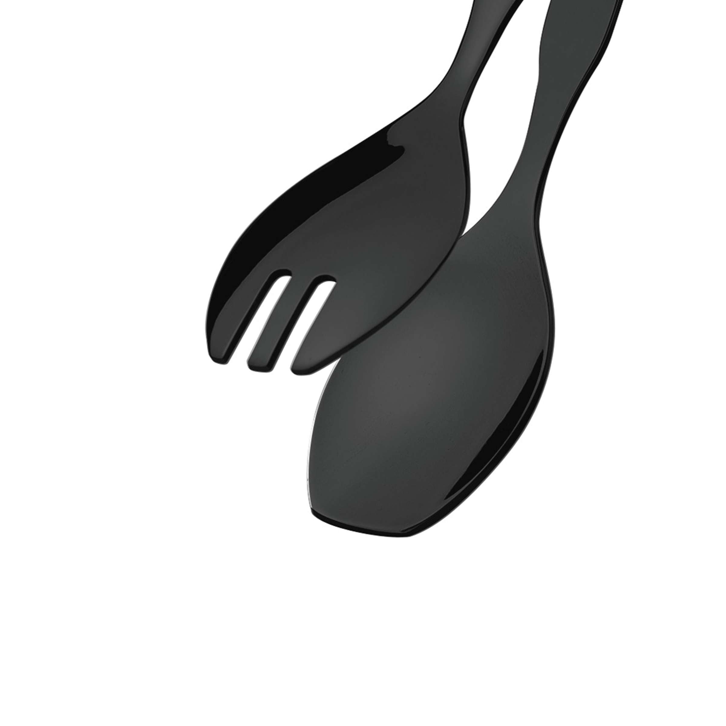 Kleine schwarze PVD-mattierte Servierzange von Amefa, perfekt für Buffet und Servieren, aus Edelstahl gefertigt.