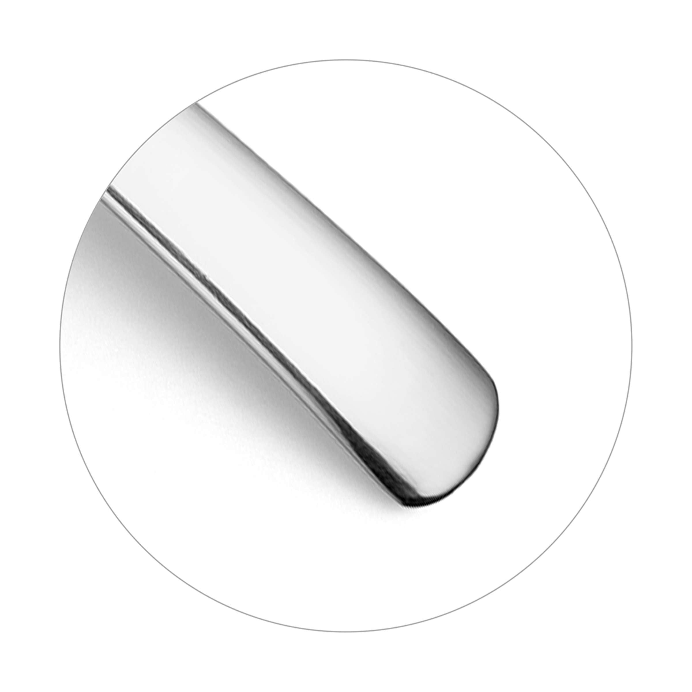 Amefa PONTIS Besteckset, 24-teilig, elegantes Edelstahlmesser, Gabeln, Löffel und Teelöffel, detaillierte Nahaufnahme