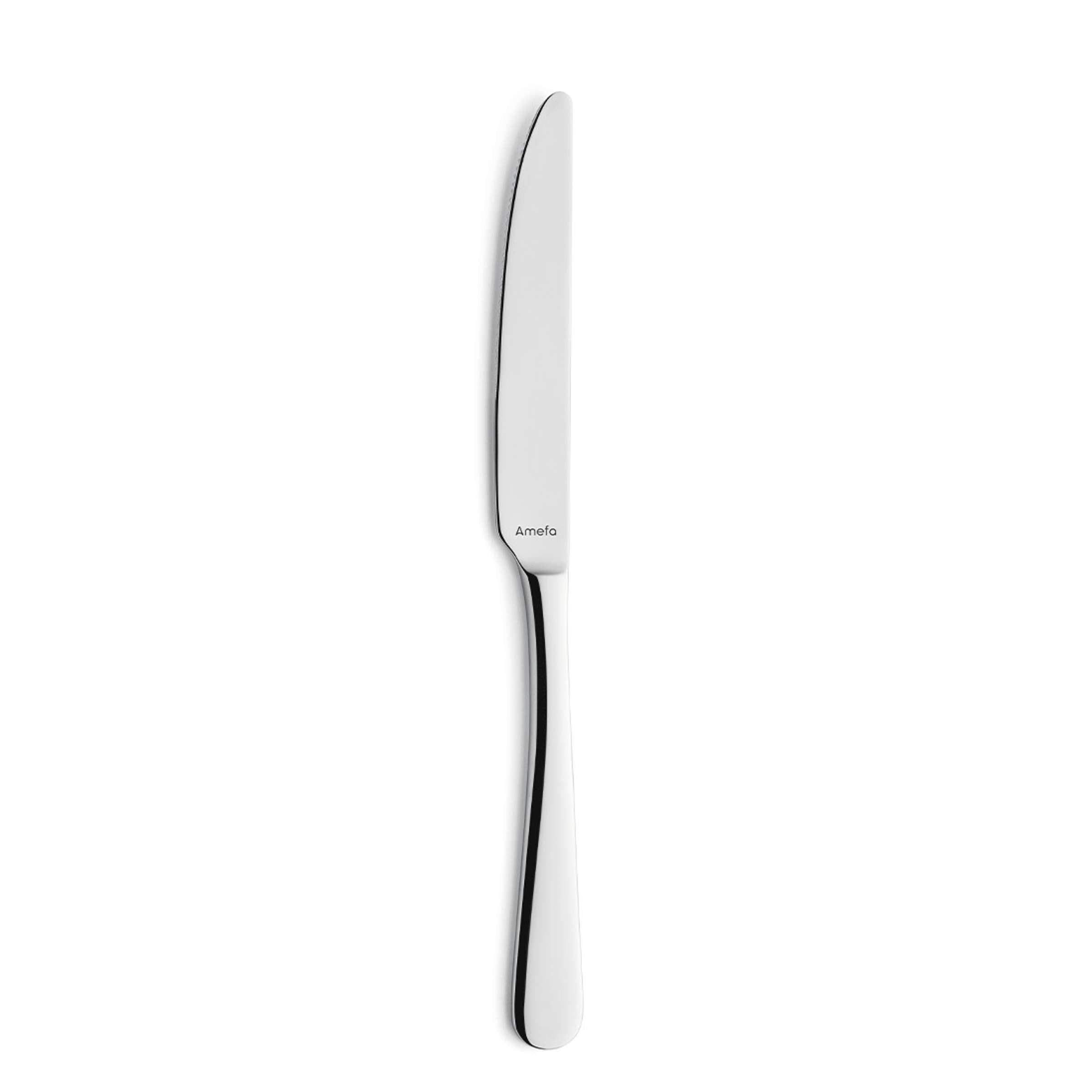 Amefa Austin Besteckset 32-teilig mit Messer, Gabel und Löffel aus Edelstahl, elegant auf weißem Hintergrund präsentiert.