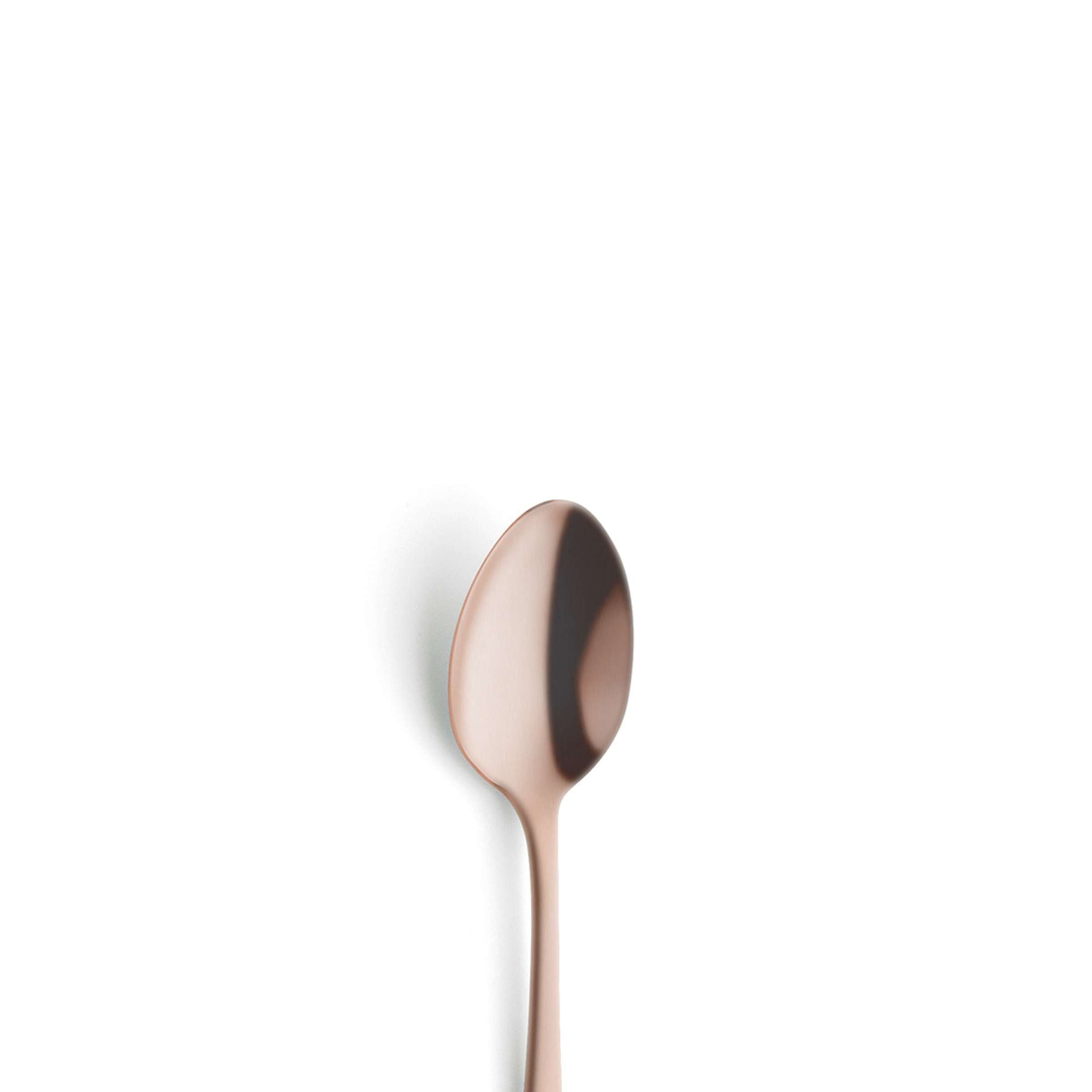 Amefa AUSTIN Mocca- und Espressolöffel Set, 6-teilig, mattierte PVD Kupfer, elegante Besteck-Design, ideal für Kaffee.