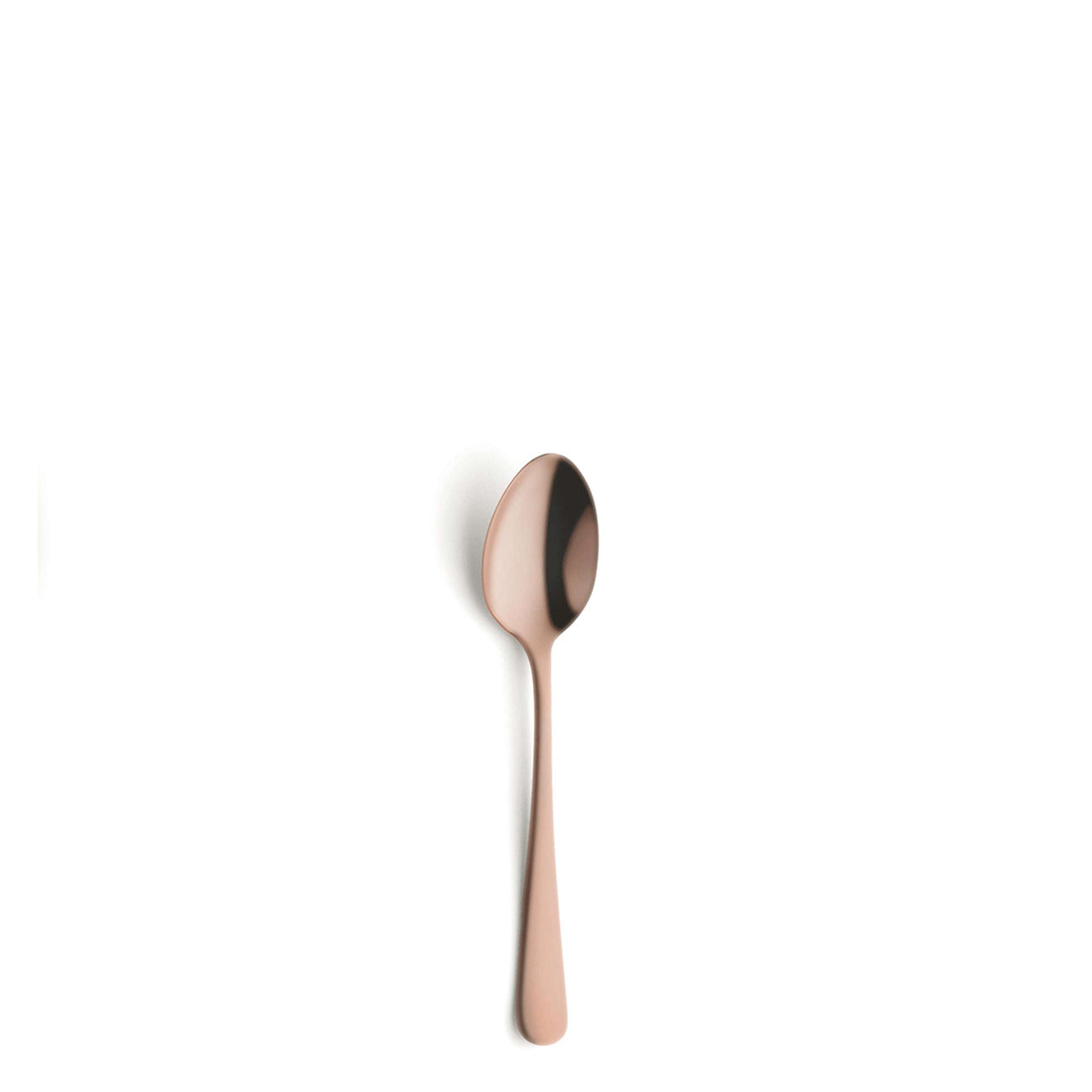 Amefa Austin Mocca- und Espressolöffel Set aus 6 Teilen, mattiertes Kupfer, PVD-Beschichtung, elegante Besteckgabeln und Löffel