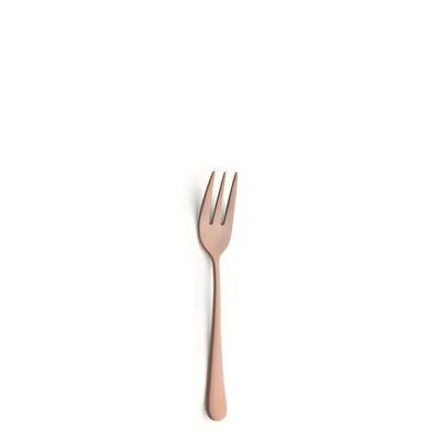 Amefa Austin Kuchengabel-Set mit 6 Teilen, PVD kupfer mattiert, elegantes Besteck für den Tisch