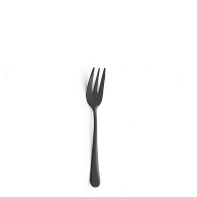 Amefa AUSTIN Kuchengabel Set, 6-teilig, PVD schwarz mattiert, elegantes Besteck für den Esstisch, Nahaufnahme
