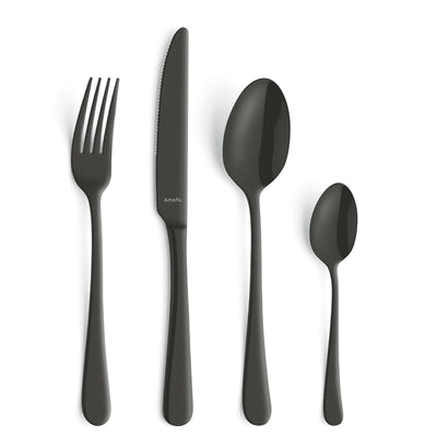 AUSTIN Besteckset 24-teilig PVD schwarz mattiert