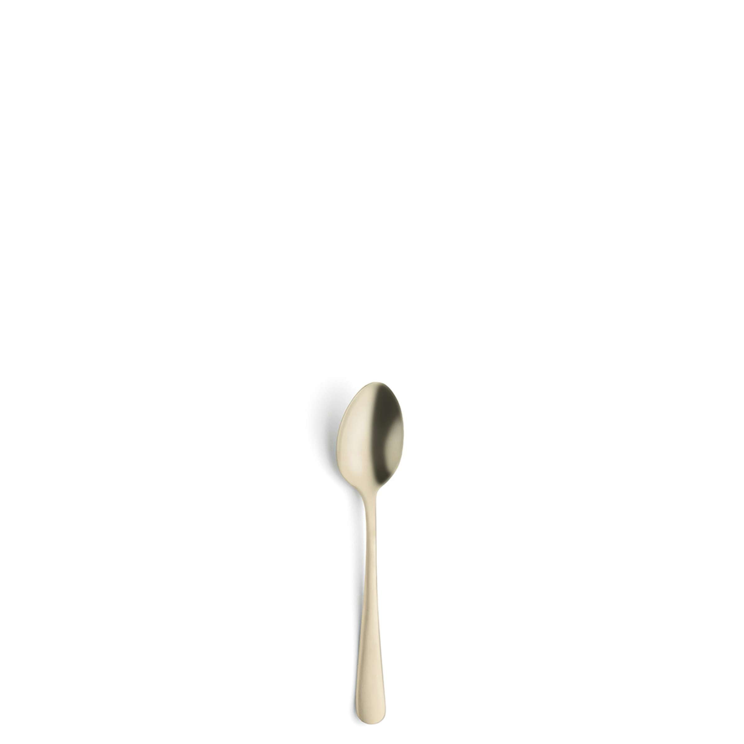 Amefa Austin Mocca- und Espressolöffel Set, 6-teilig, champagner mattiert, elegantes Besteck für Kaffeegetränke